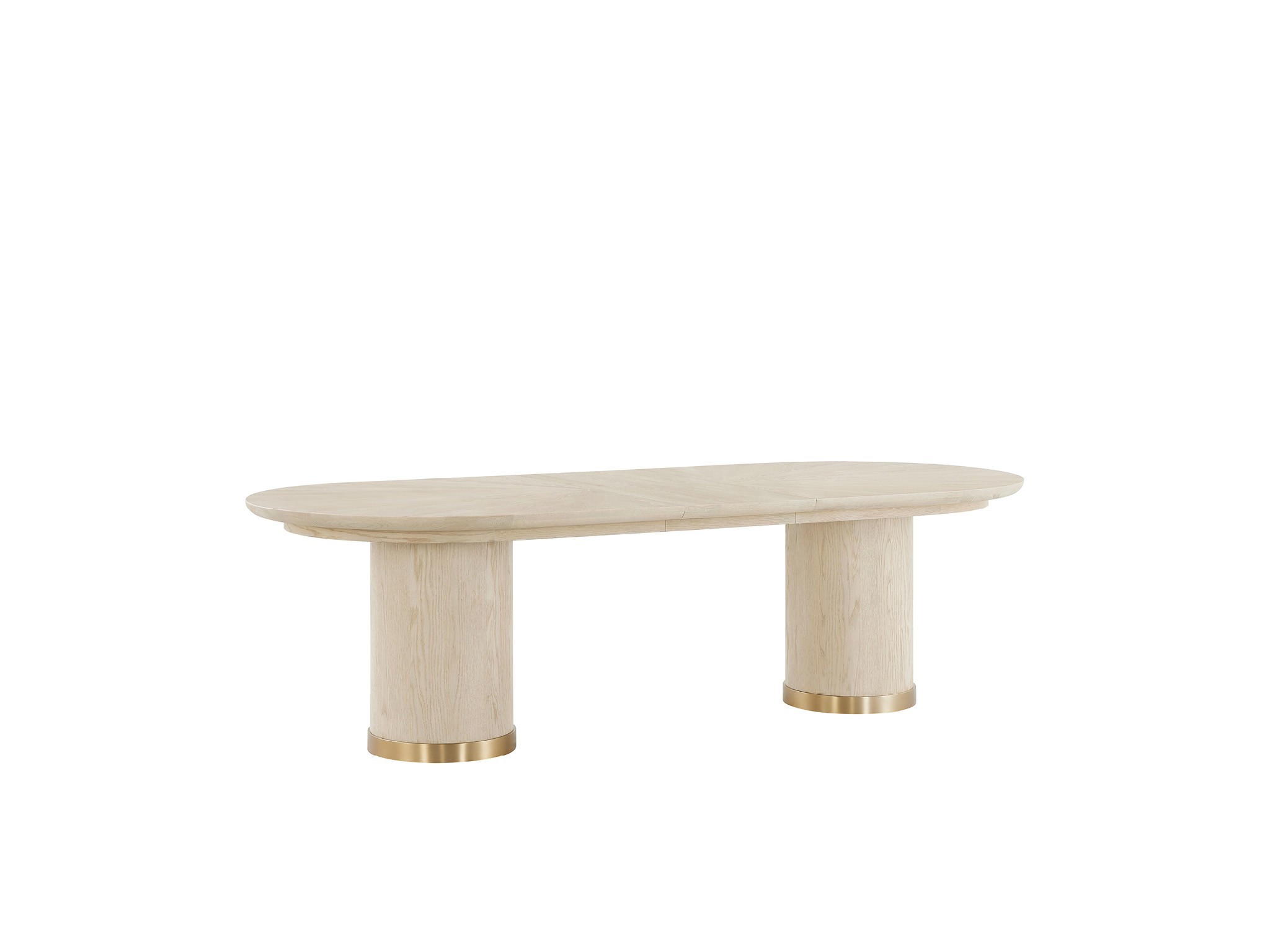 Velora Oval Dining Table - Silo with a white background