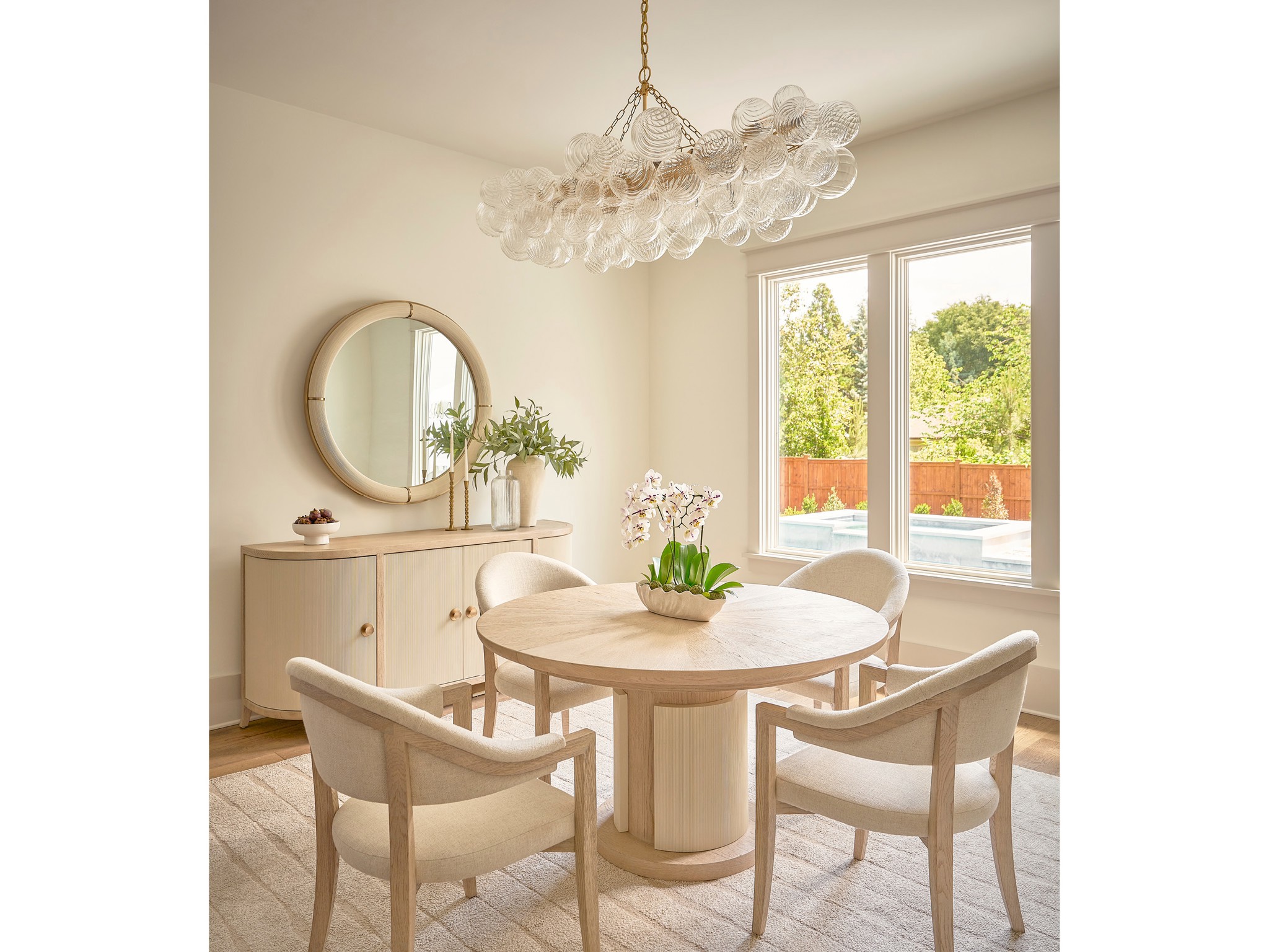 Velora Round Dining Table - Multiple item room scene