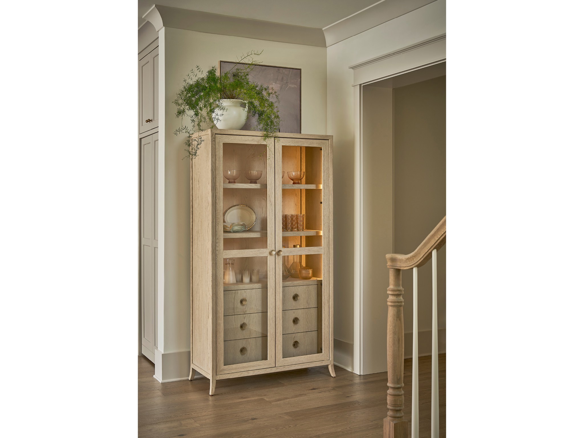 Velora Display Cabinet - Multiple item room scene