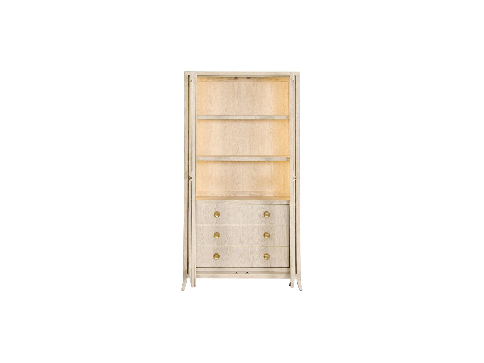 Velora Display Cabinet - Silo with a white background