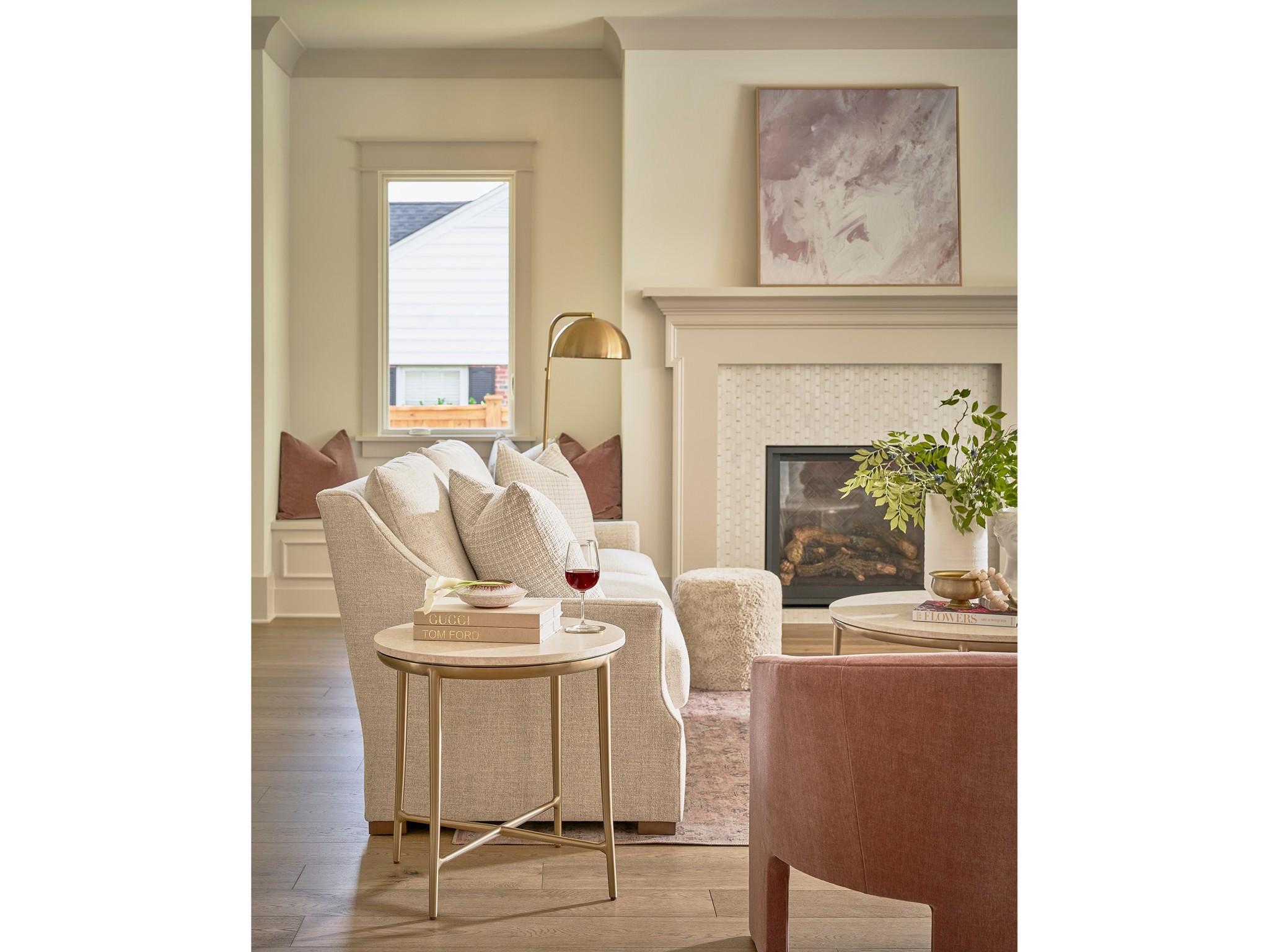 Amalfi End Table - Multiple item room scene