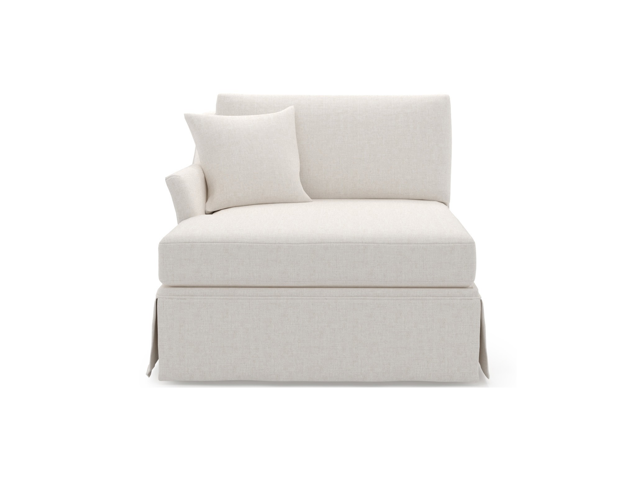 Madison Skirted Chaise LAF - Special Order - Silo with a white background