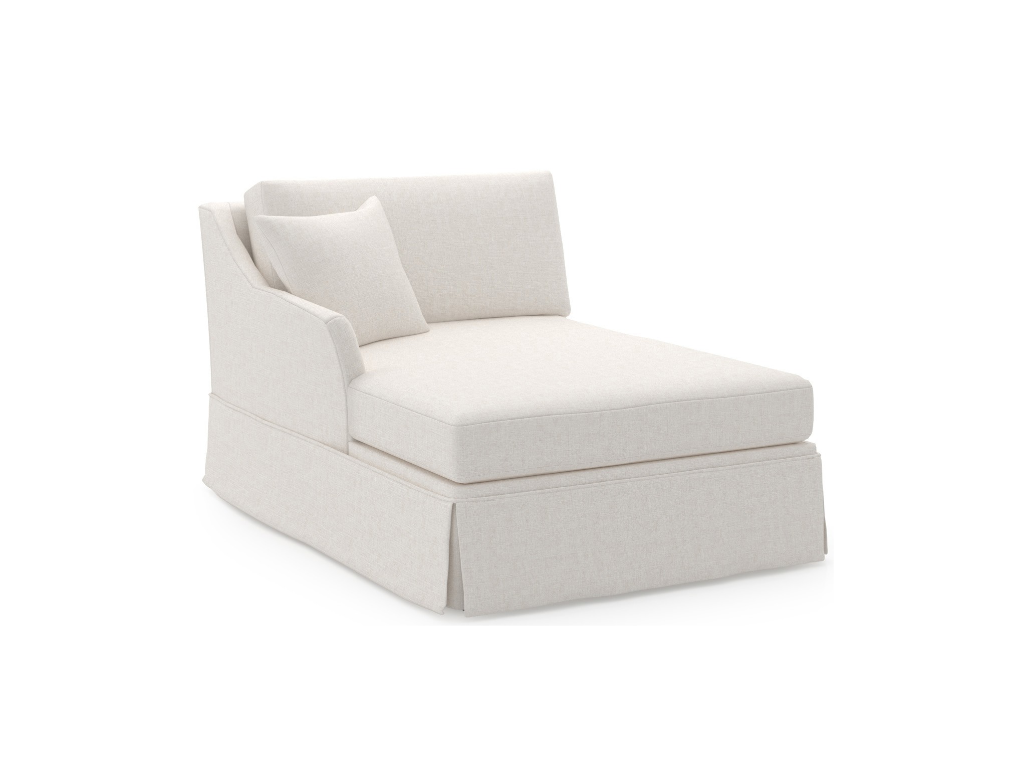Madison Skirted Chaise LAF - Special Order - Silo with a white background
