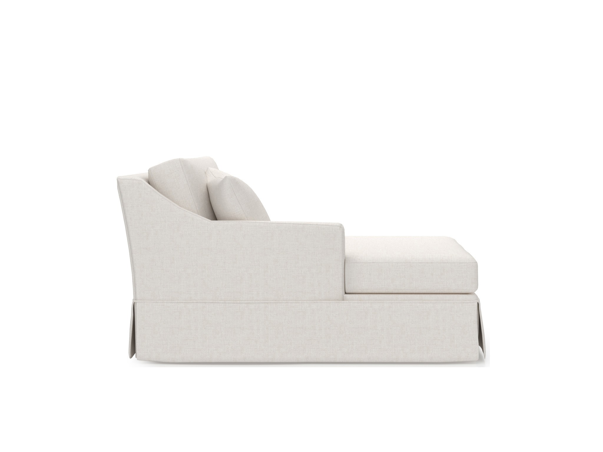 Madison Skirted Chaise LAF - Special Order - Silo with a white background