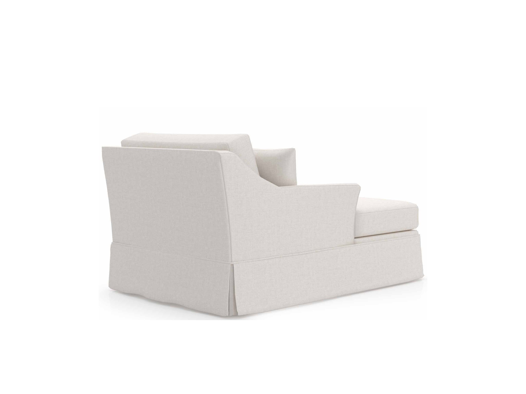 Madison Skirted Chaise LAF - Special Order - Silo with a white background