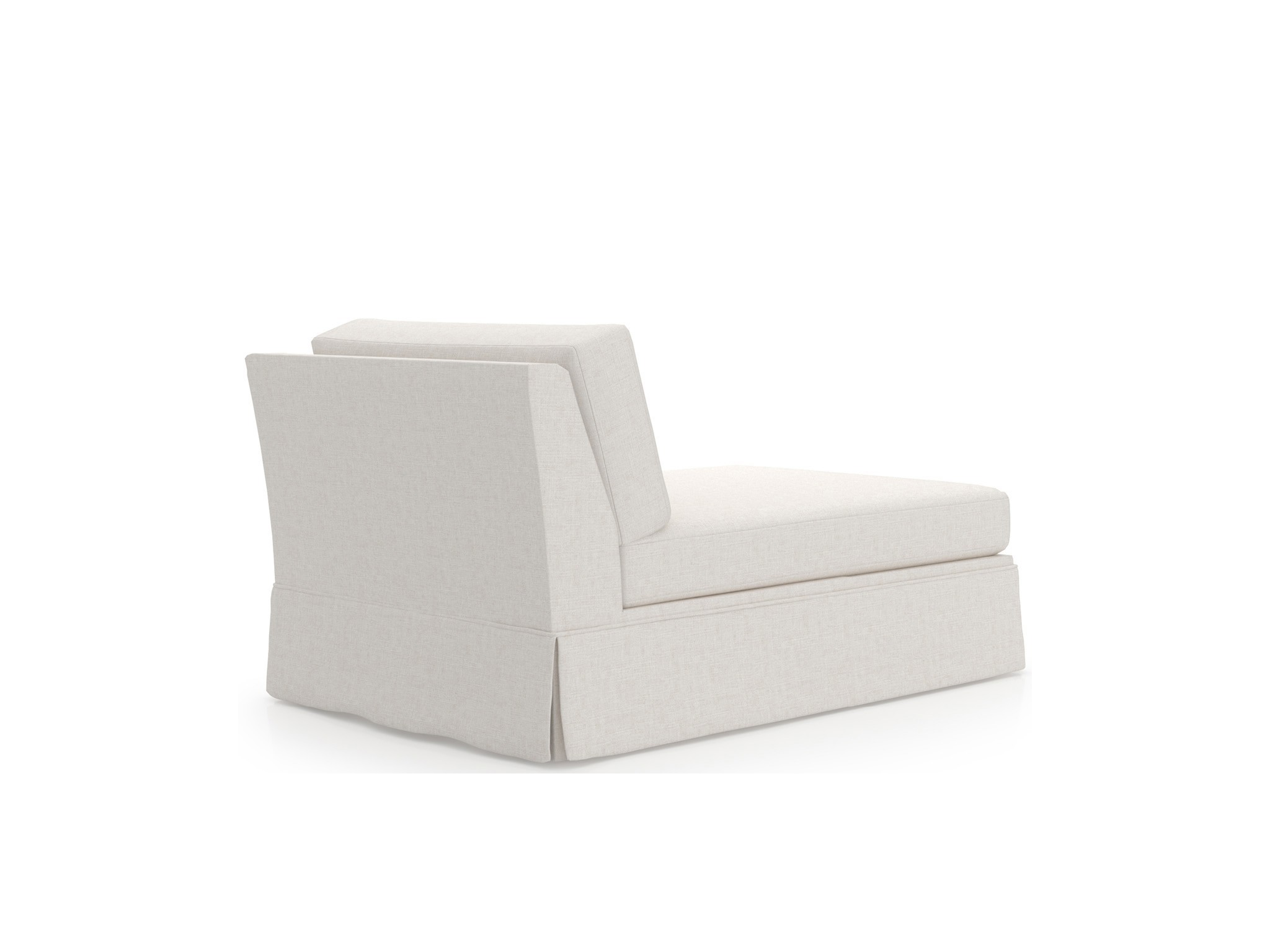 Madison Skirted Chaise RAF - Special Order - Silo with a white background