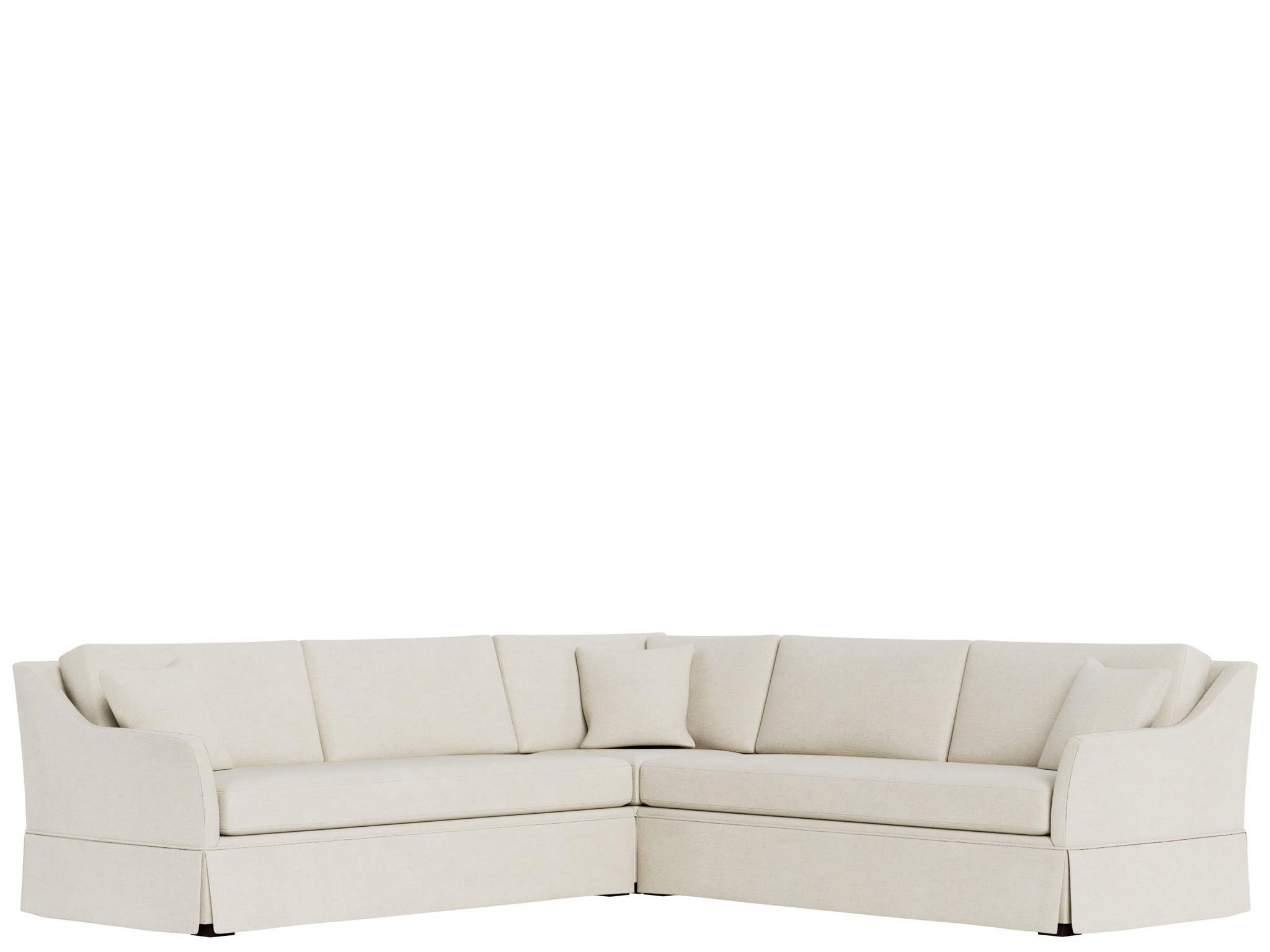 Madison Skirted Sectional - Special Order - Silo with a white background