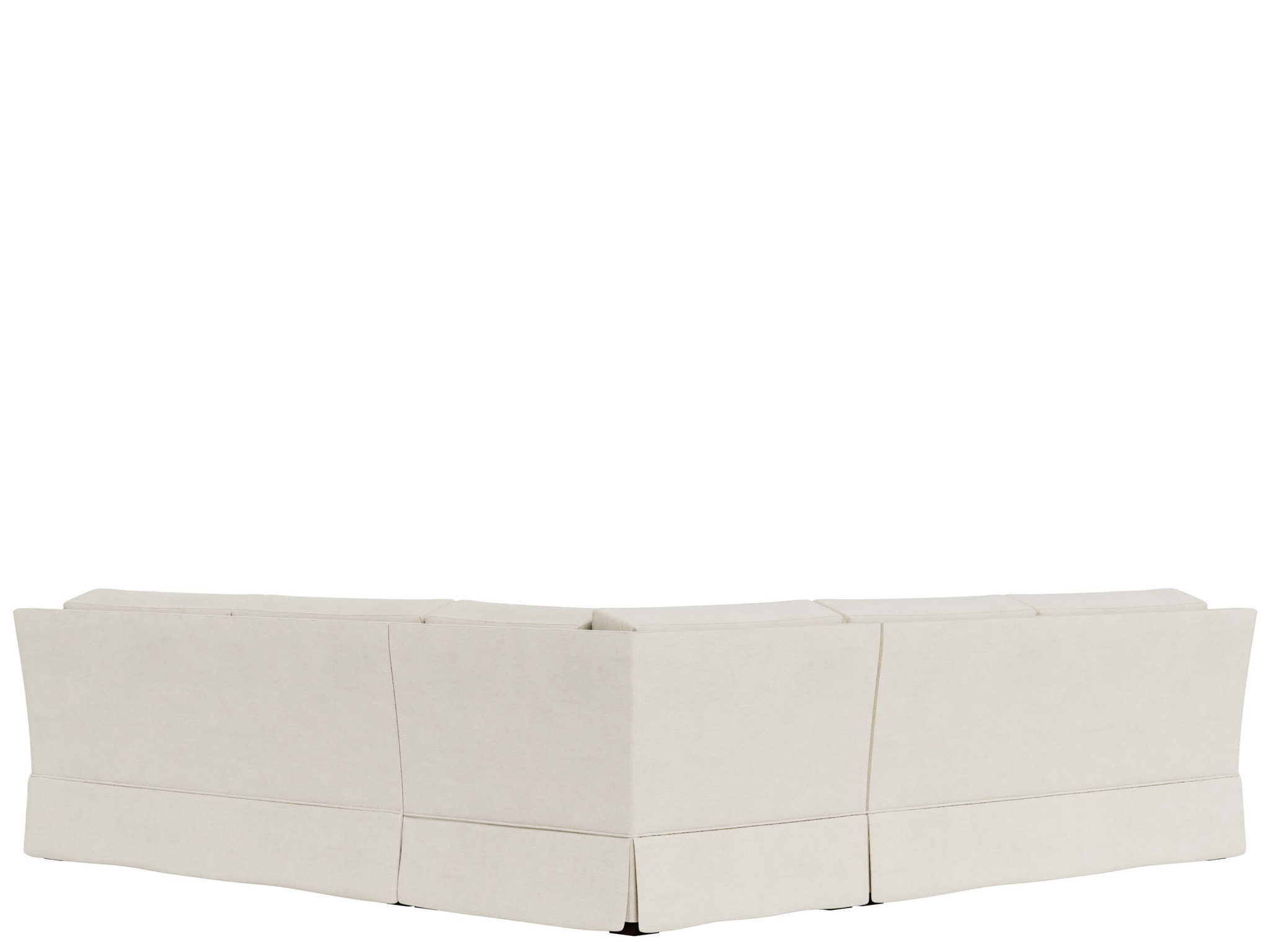 Madison Skirted Sectional - Special Order - Silo with a white background