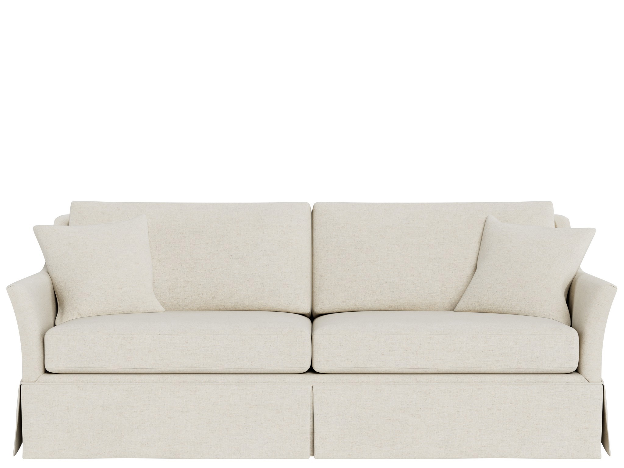Madison Skirted Apartment Sofa - Special Order - Silo with a white background