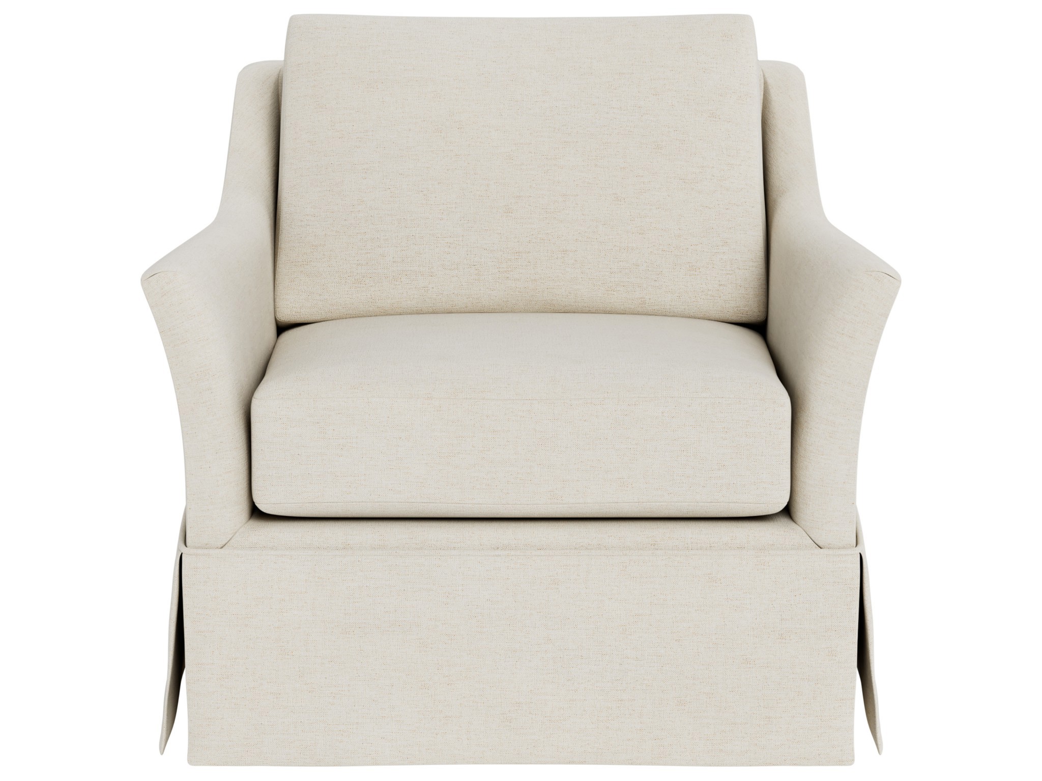 Madison Skirted Swivel Chair - Special Order - Silo with a white background