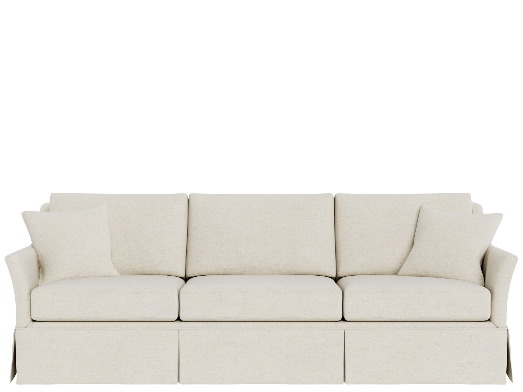Madison Skirted Sofa - Special Order - Silo with a white background