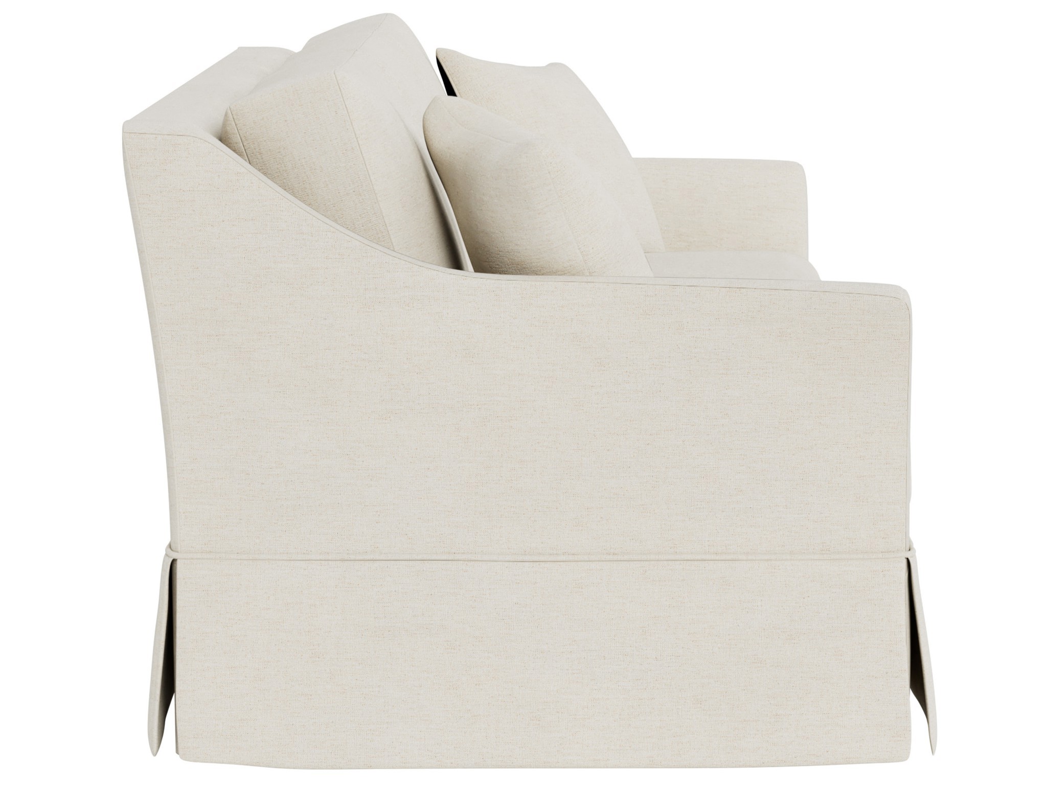 Madison Skirted Sofa - Special Order - Silo with a white background