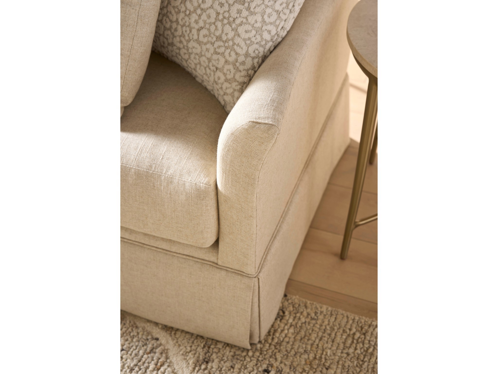Madison Skirted Sofa - Special Order - Multiple item room scene