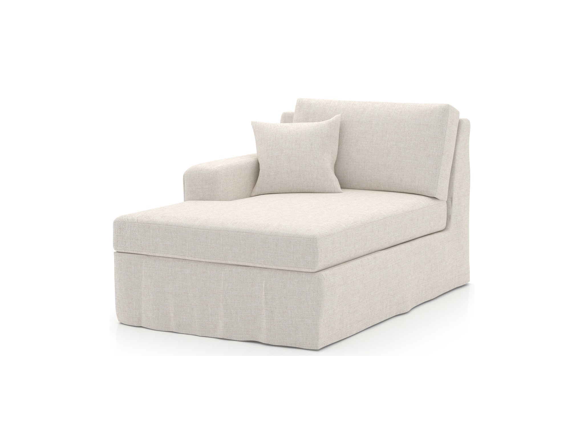 Ryman Slipcover Chaise LAF - Special Order - Silo with a white background