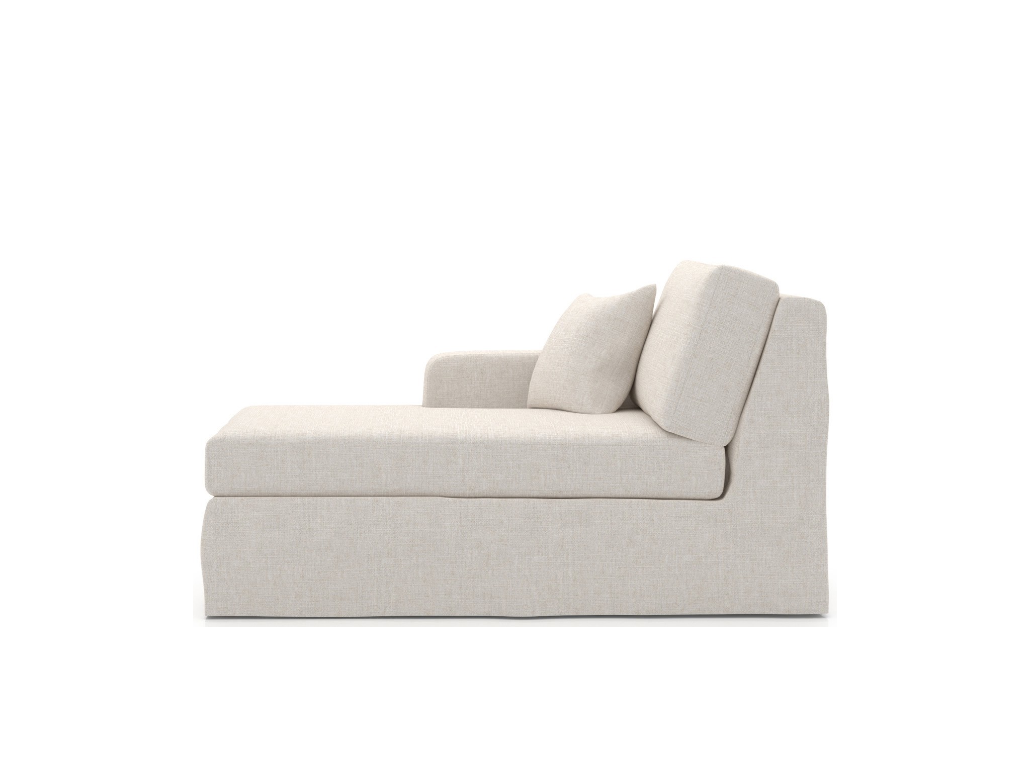 Ryman Slipcover Chaise LAF - Special Order - Silo with a white background