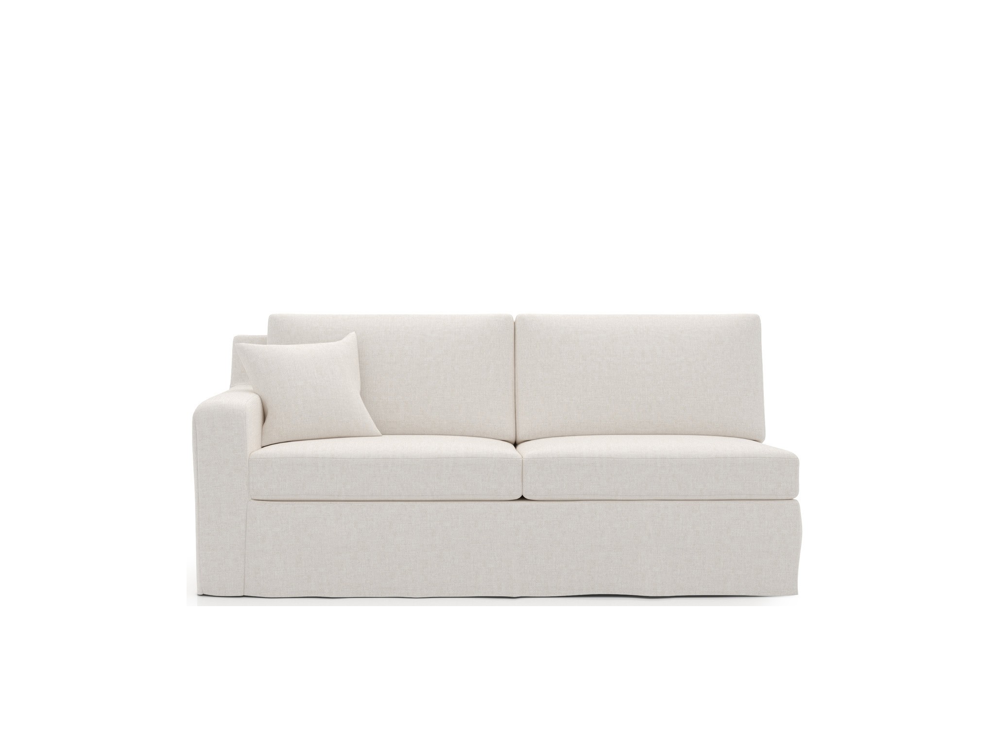 Ryman Slipcover Loveseat LAF - Special Order - Silo with a white background