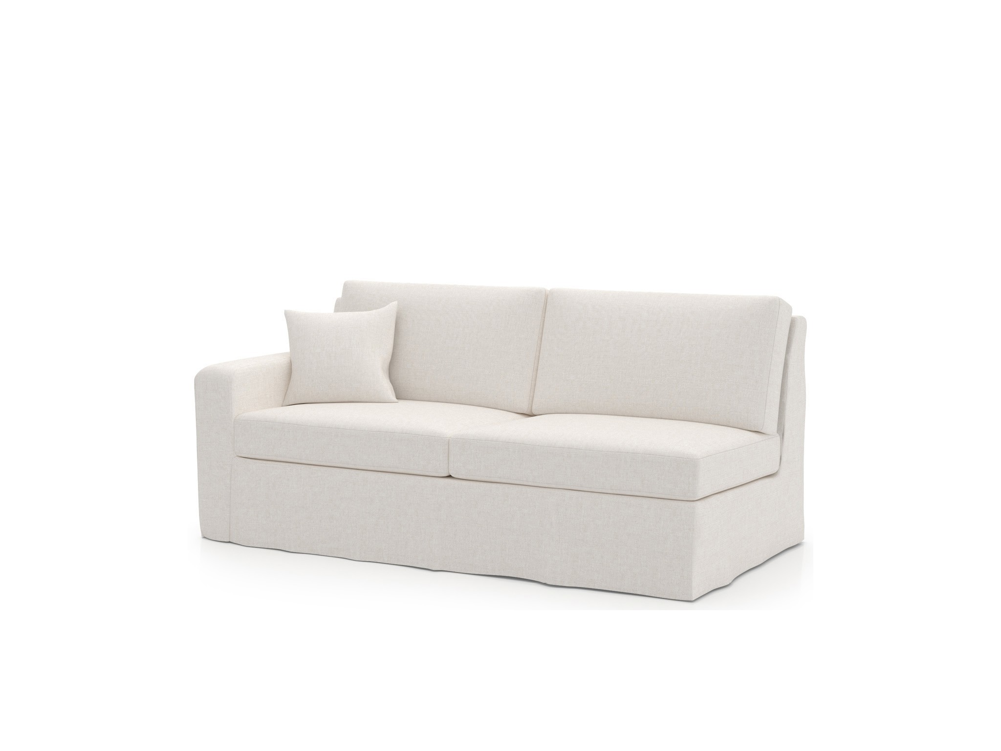 Ryman Slipcover Loveseat LAF - Special Order - Silo with a white background