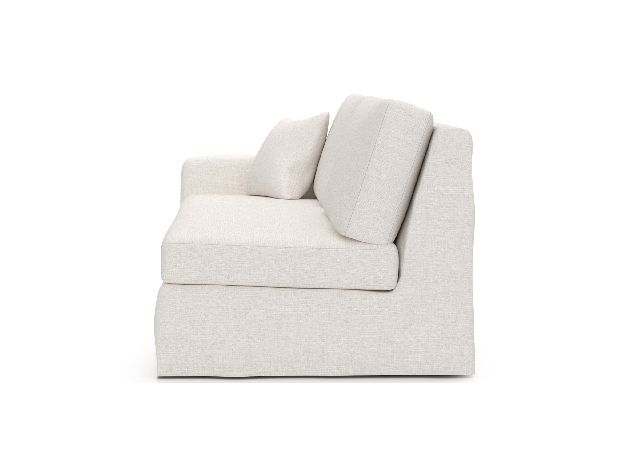 Ryman Slipcover Loveseat LAF - Special Order - Silo with a white background