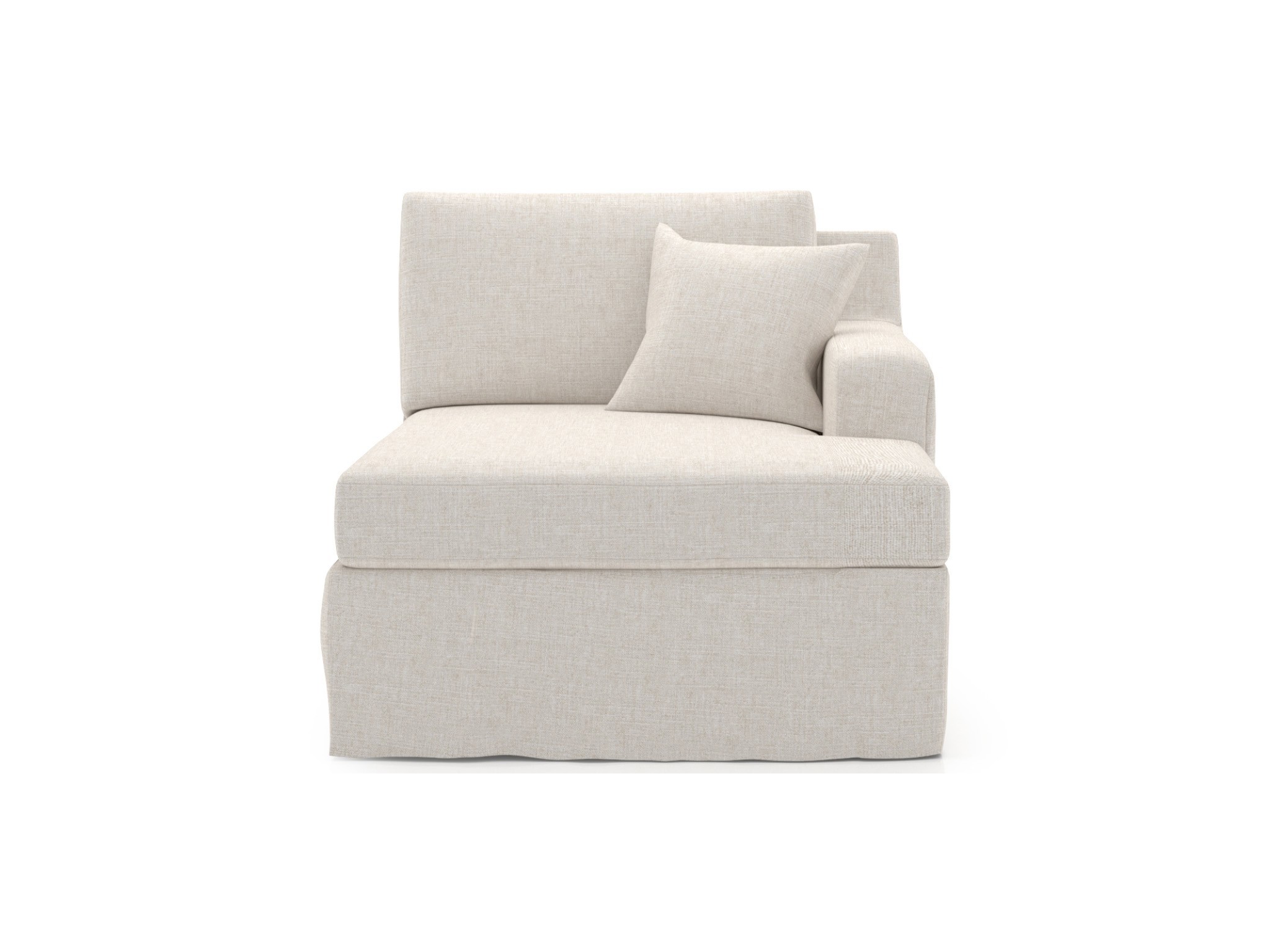 Ryman Slipcover Chaise RAF - Special Order - Silo with a white background