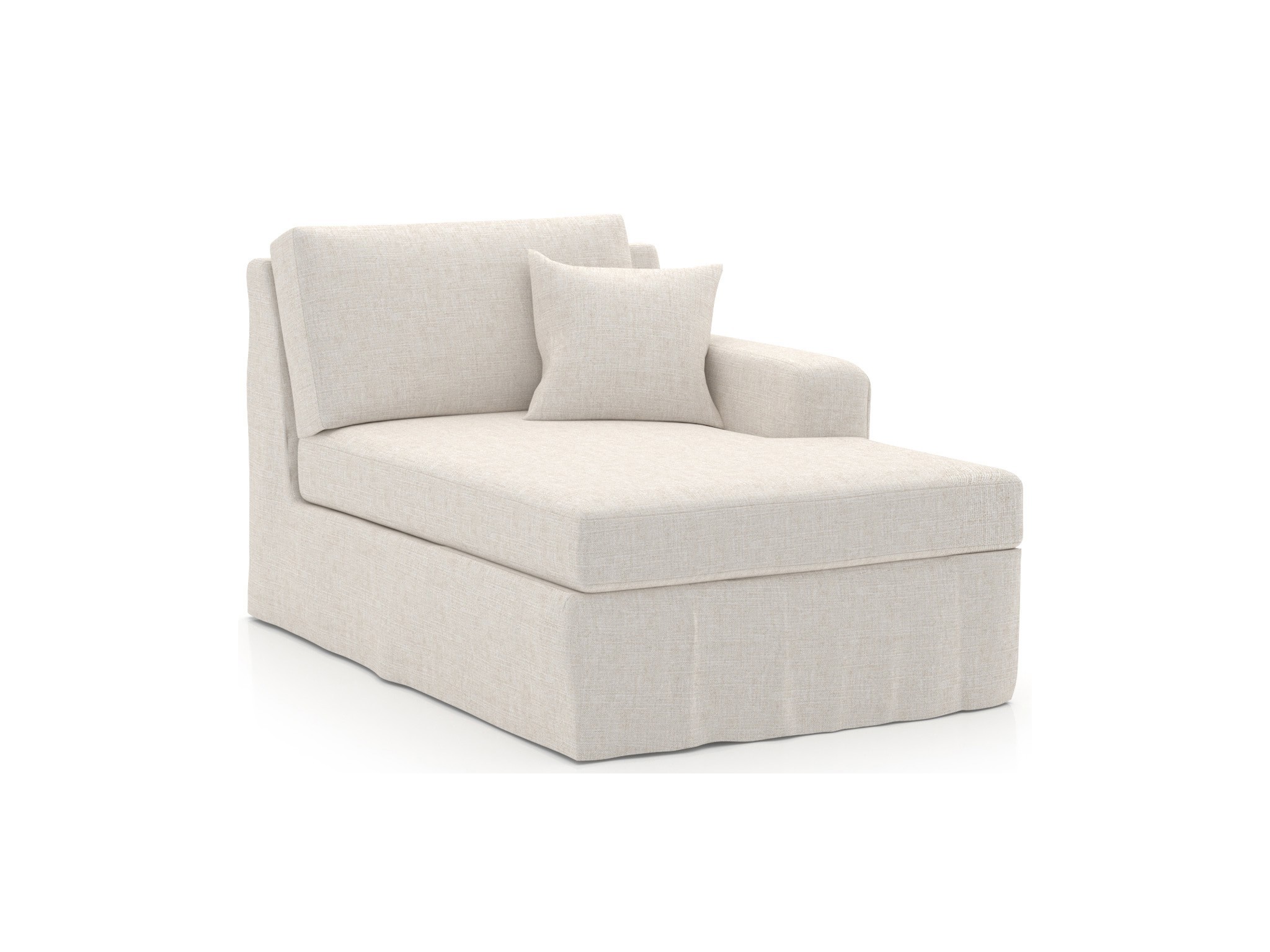 Ryman Slipcover Chaise RAF - Special Order - Silo with a white background