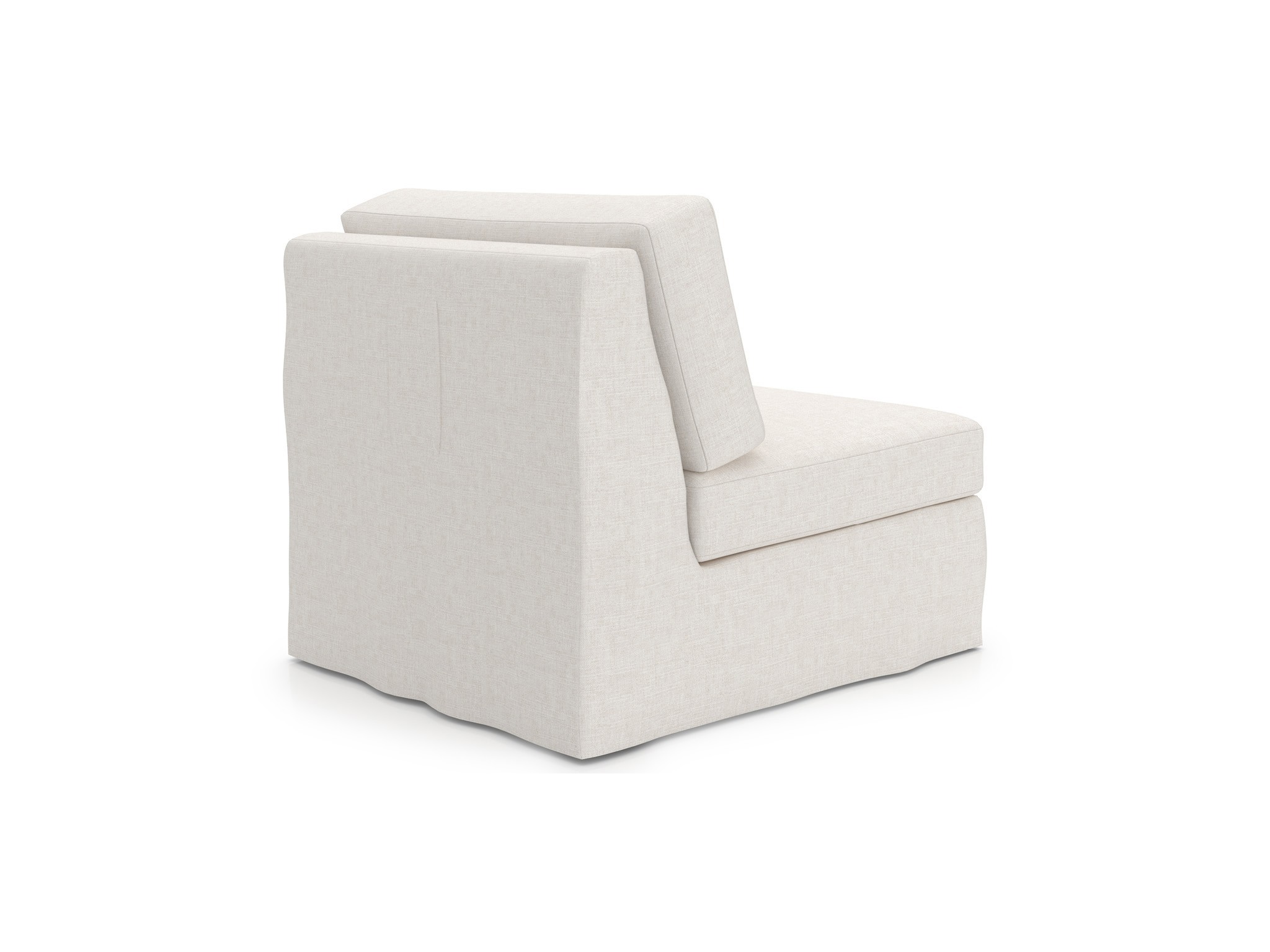 Ryman Slipcover Armless Chair - Special Order - Silo with a white background