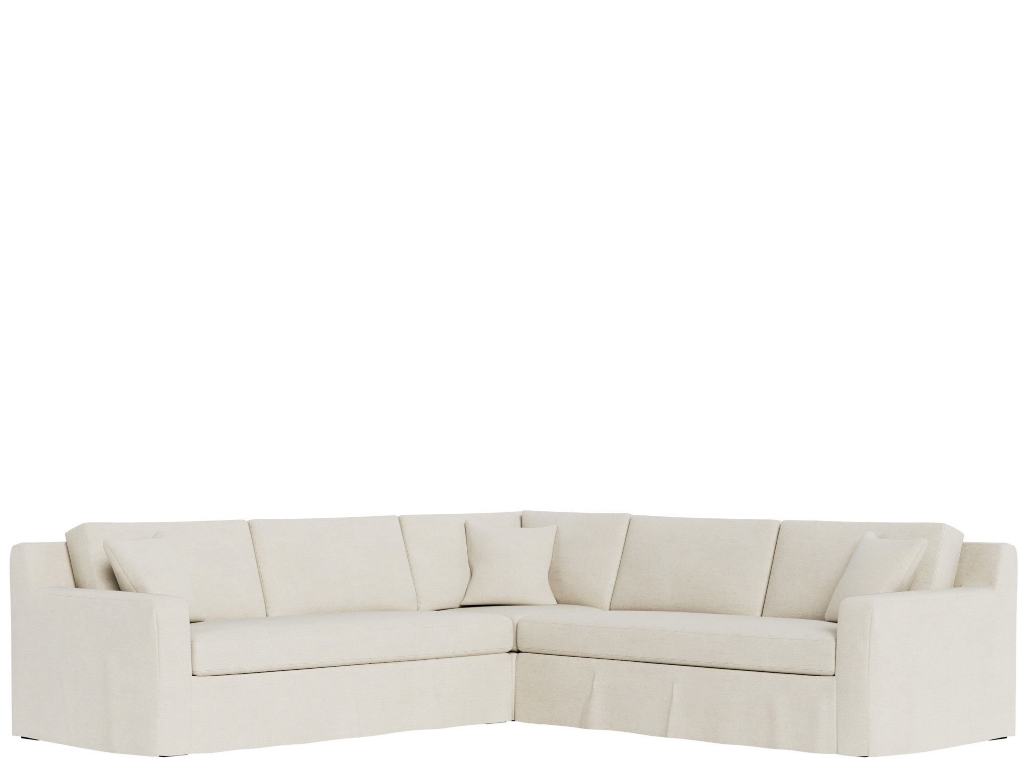 Ryman Slipcover Sectional - Special Order - Silo with a white background