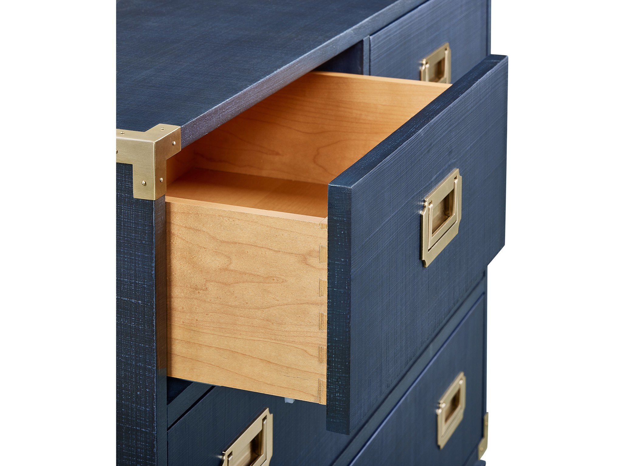 Marina Linen Campaign Chest - Silo with a white background