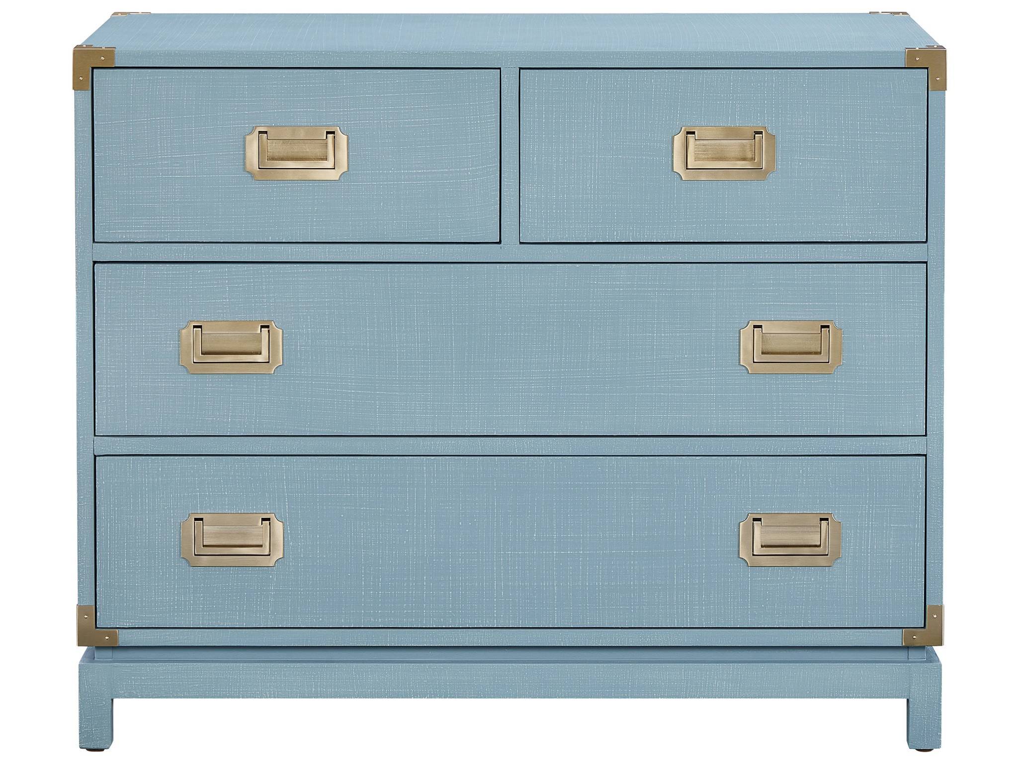 Cove Linen Campaign Chest - Silo with a white background