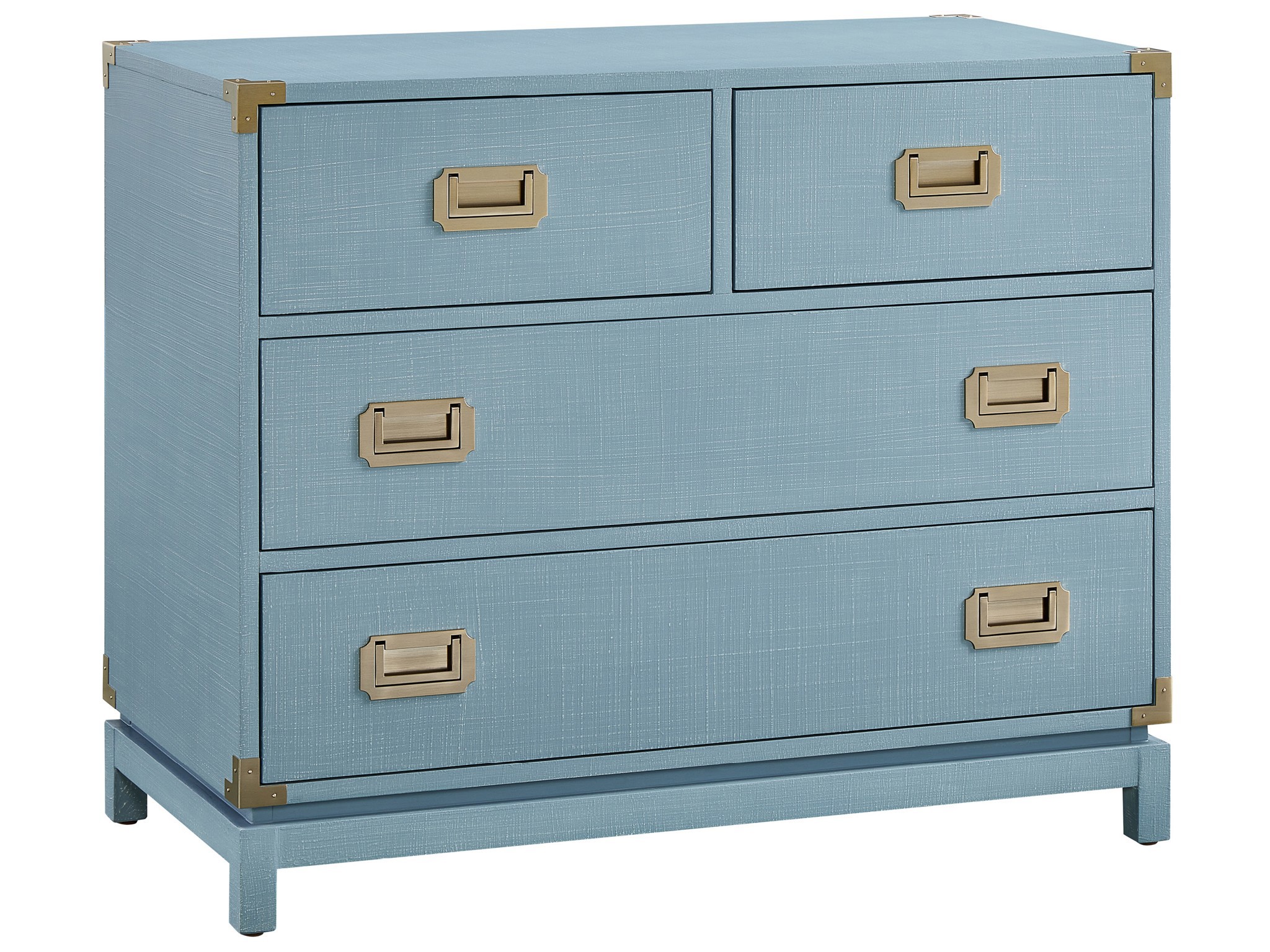 Cove Linen Campaign Chest - Silo with a white background