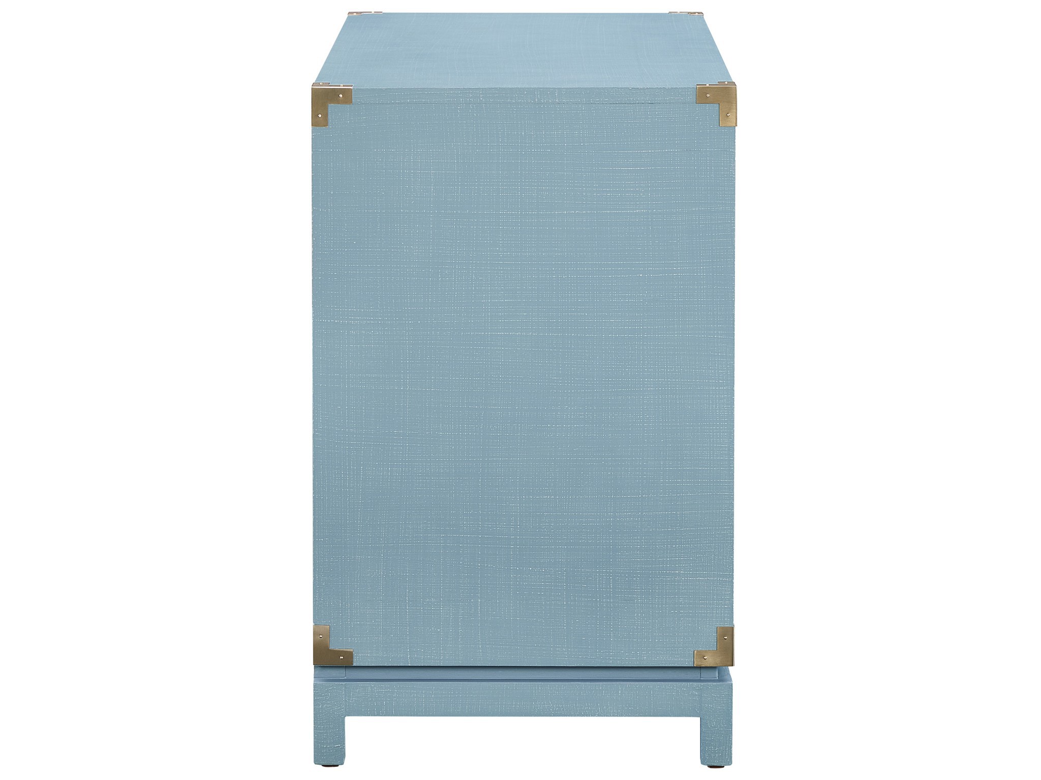 Cove Linen Campaign Chest - Silo with a white background