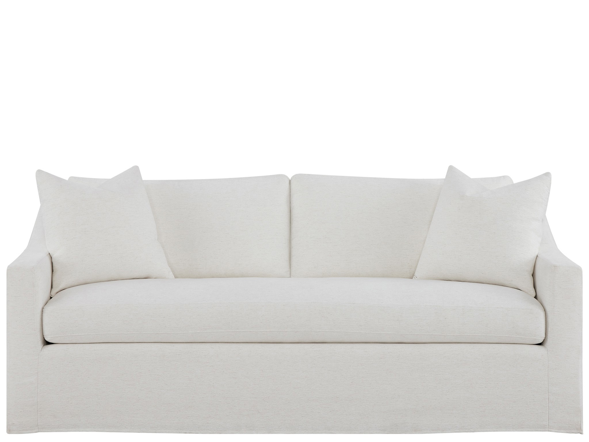 Augustine Slipcover Apartment Sofa - Silo with a white background