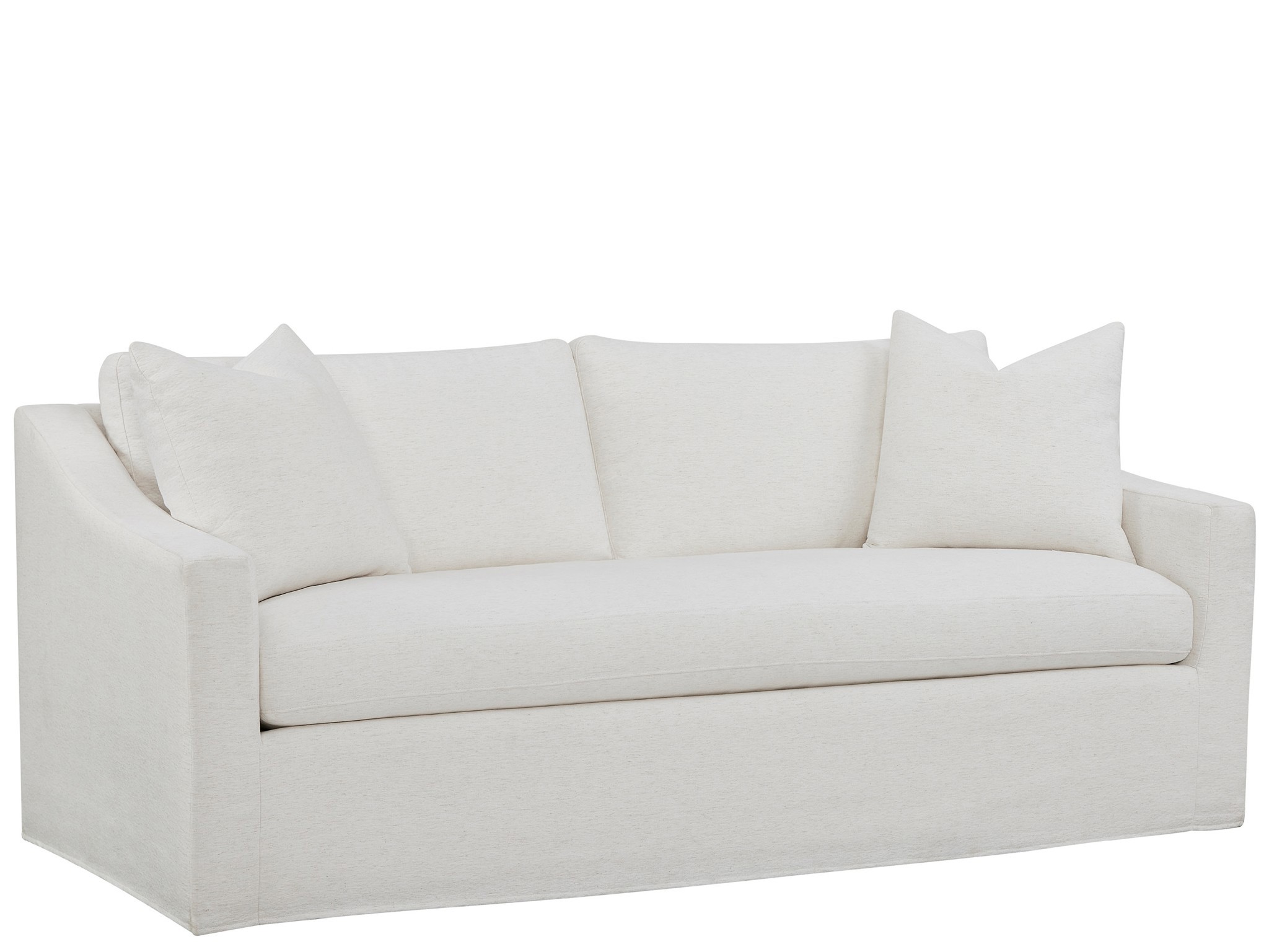 Augustine Slipcover Apartment Sofa - Silo with a white background