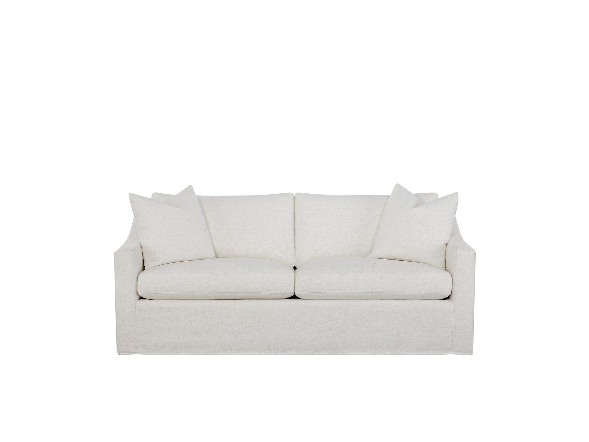 Augustine Slipcover Sleeper Sofa - Silo with a white background