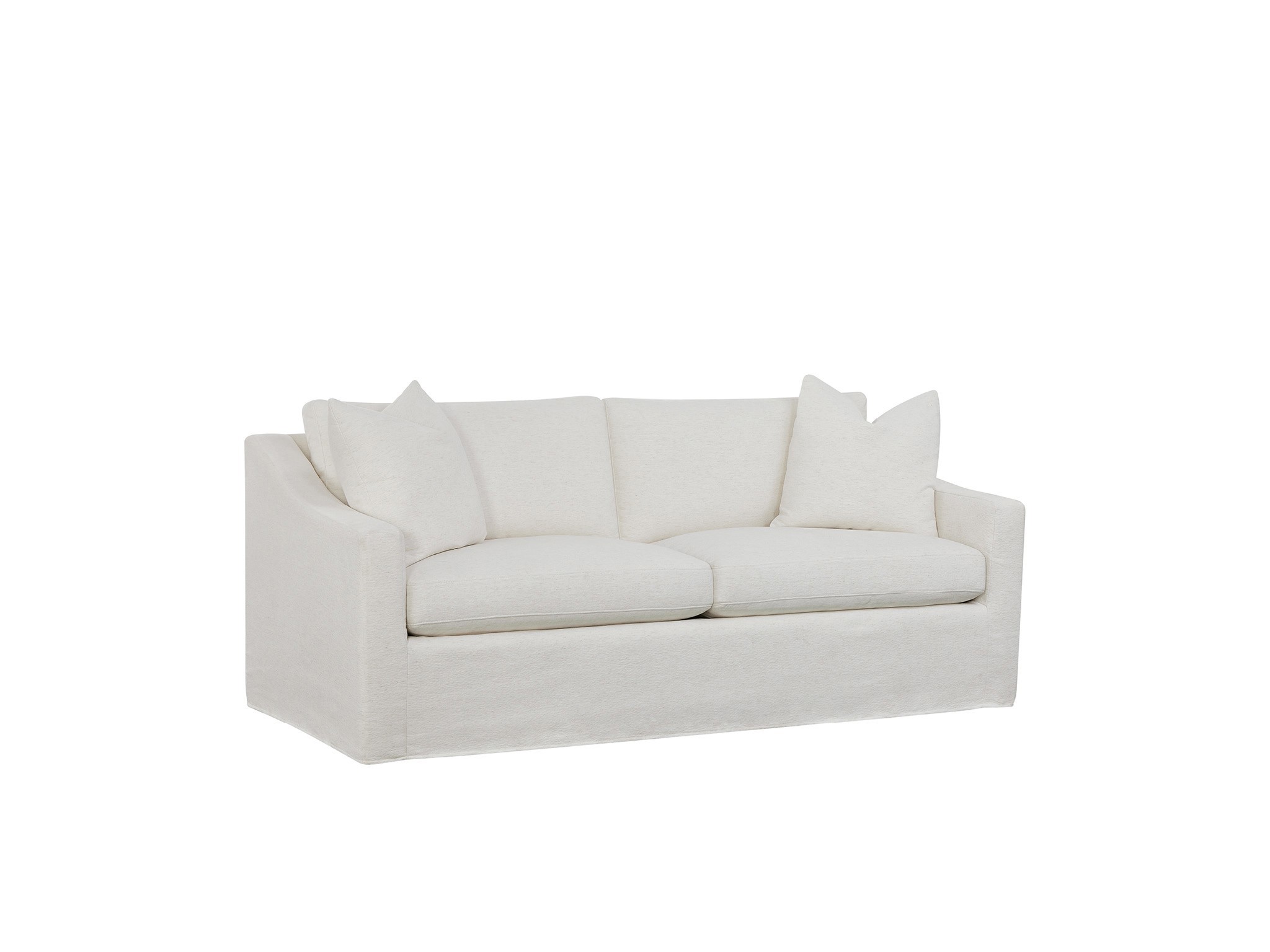 Augustine Slipcover Sleeper Sofa - Silo with a white background