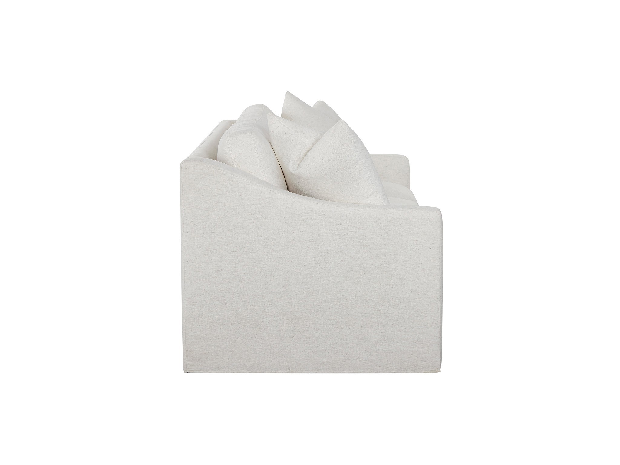 Augustine Slipcover Sleeper Sofa - Silo with a white background