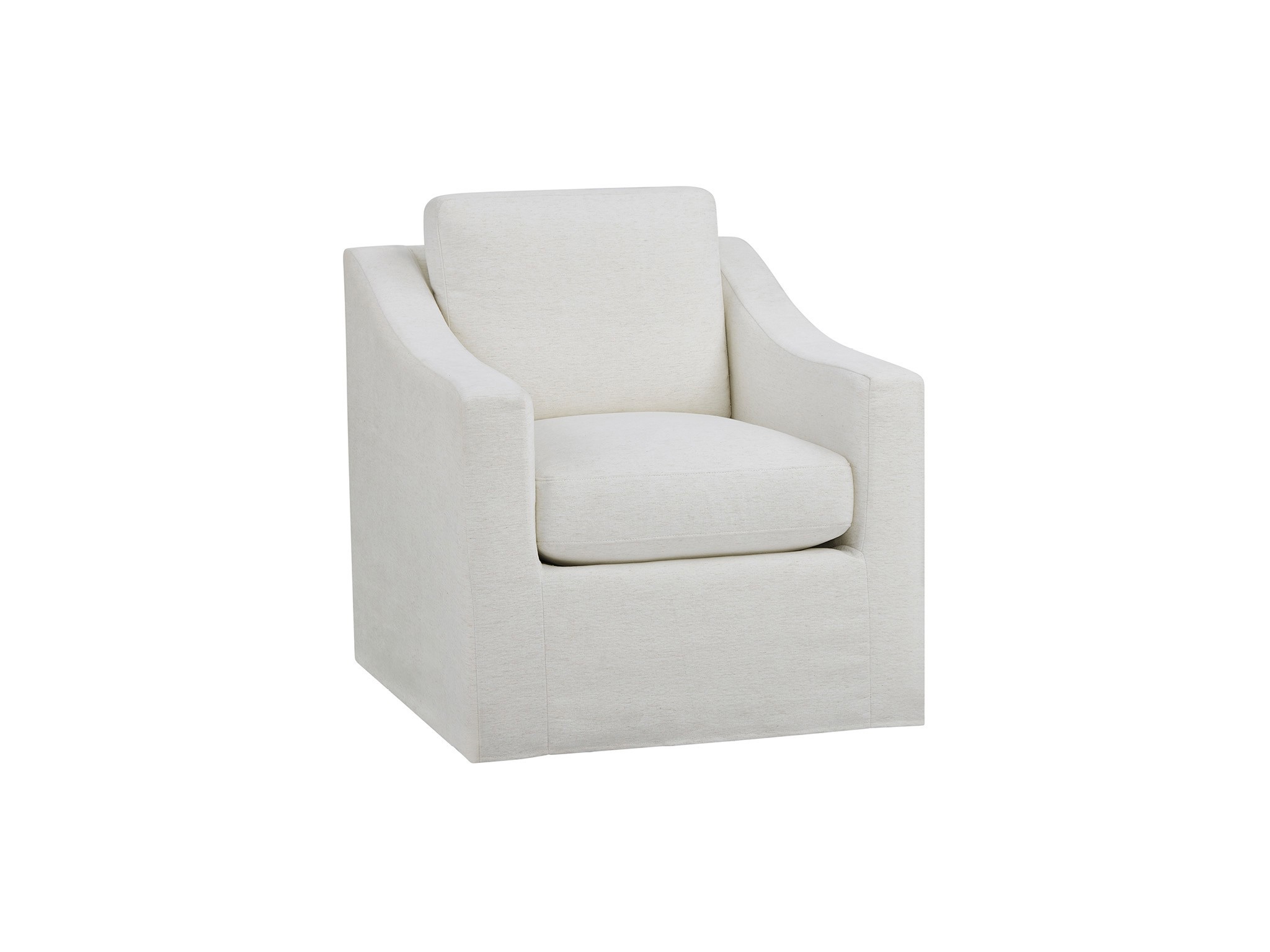 Augustine Slipcover Swivel Glider - Silo with a white background