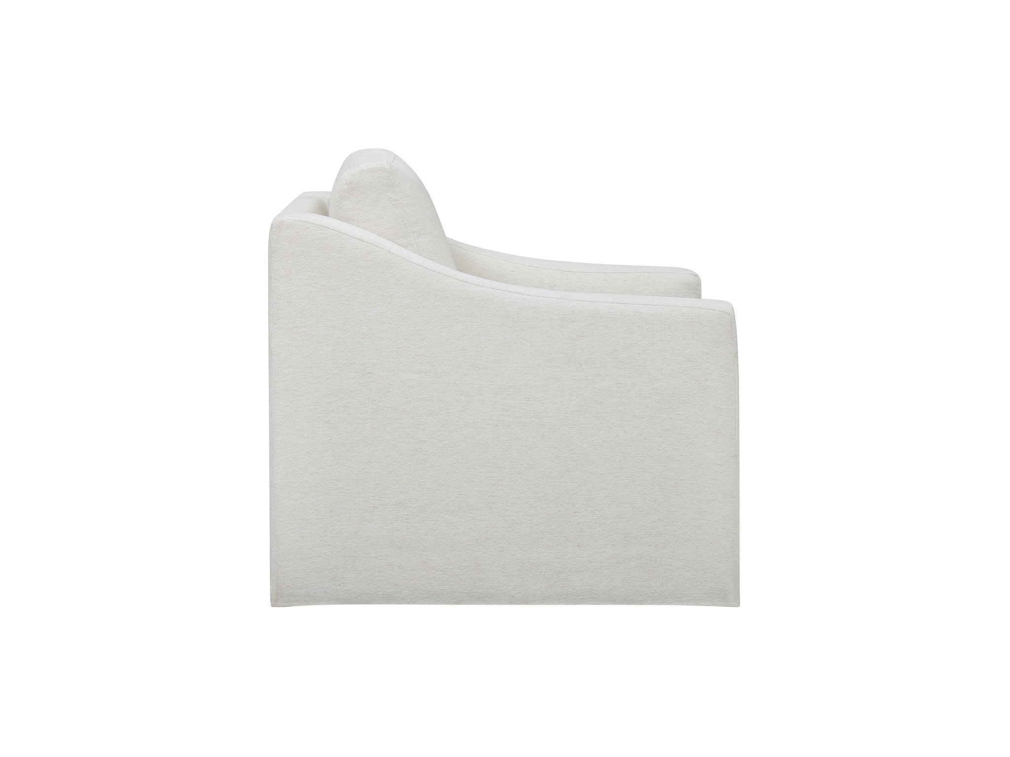 Augustine Slipcover Swivel Glider - Silo with a white background