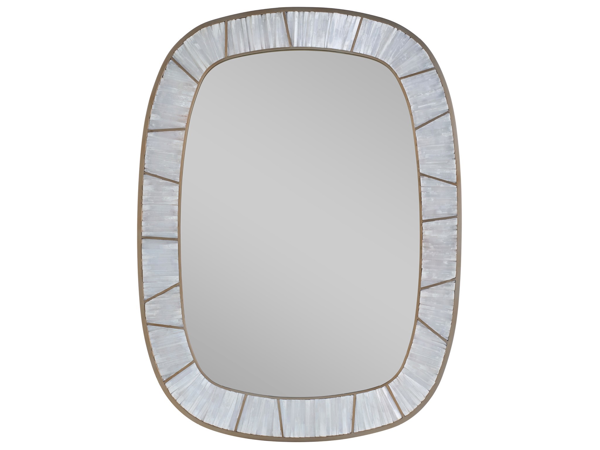 Selenite Mirror - Silo with a white background