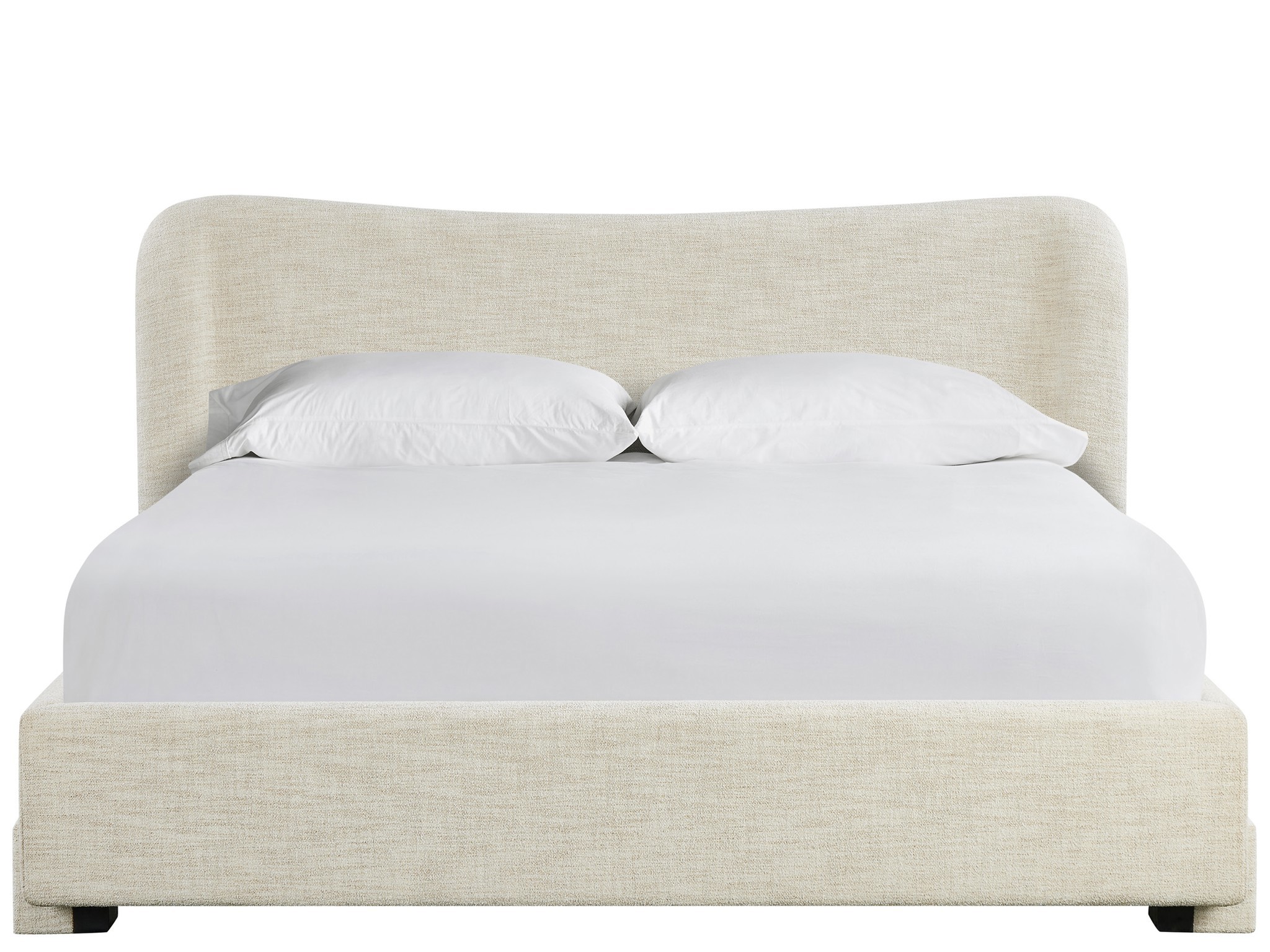 Trace Upholstered Bed King - Silo with a white background