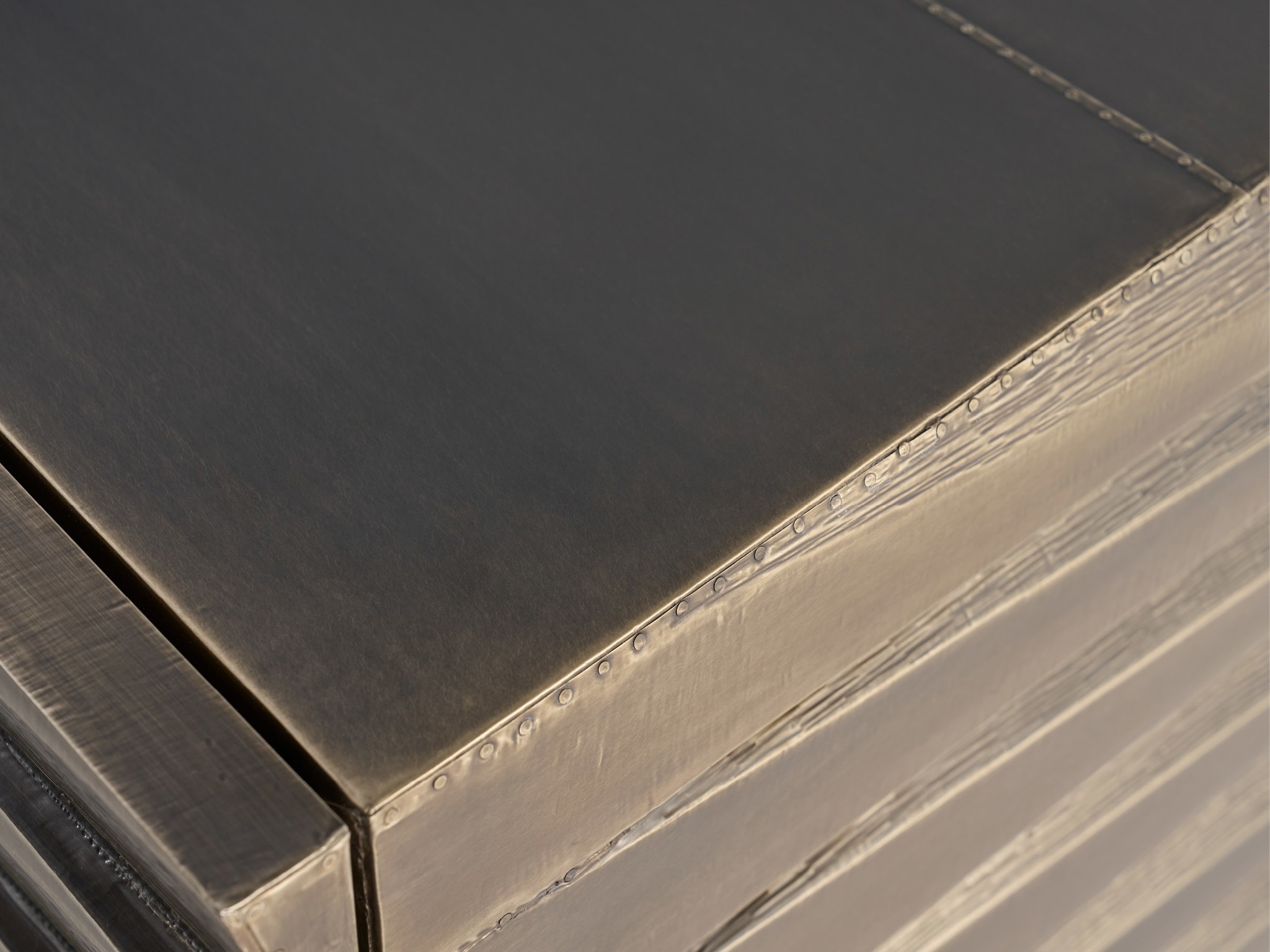 White Copper Chest - Silo with a white background