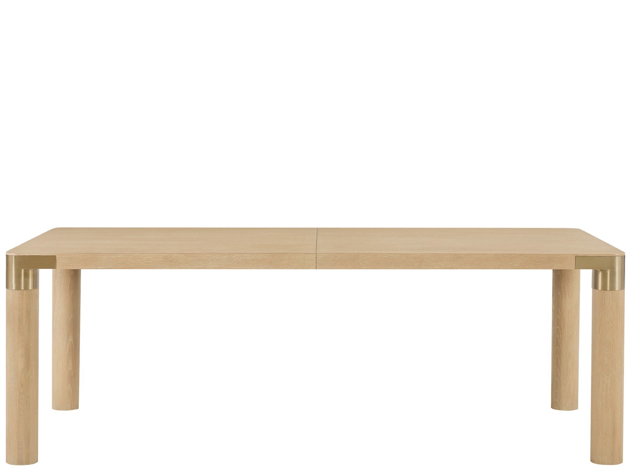 Dusty Bronze Dining Table - Silo with a white background