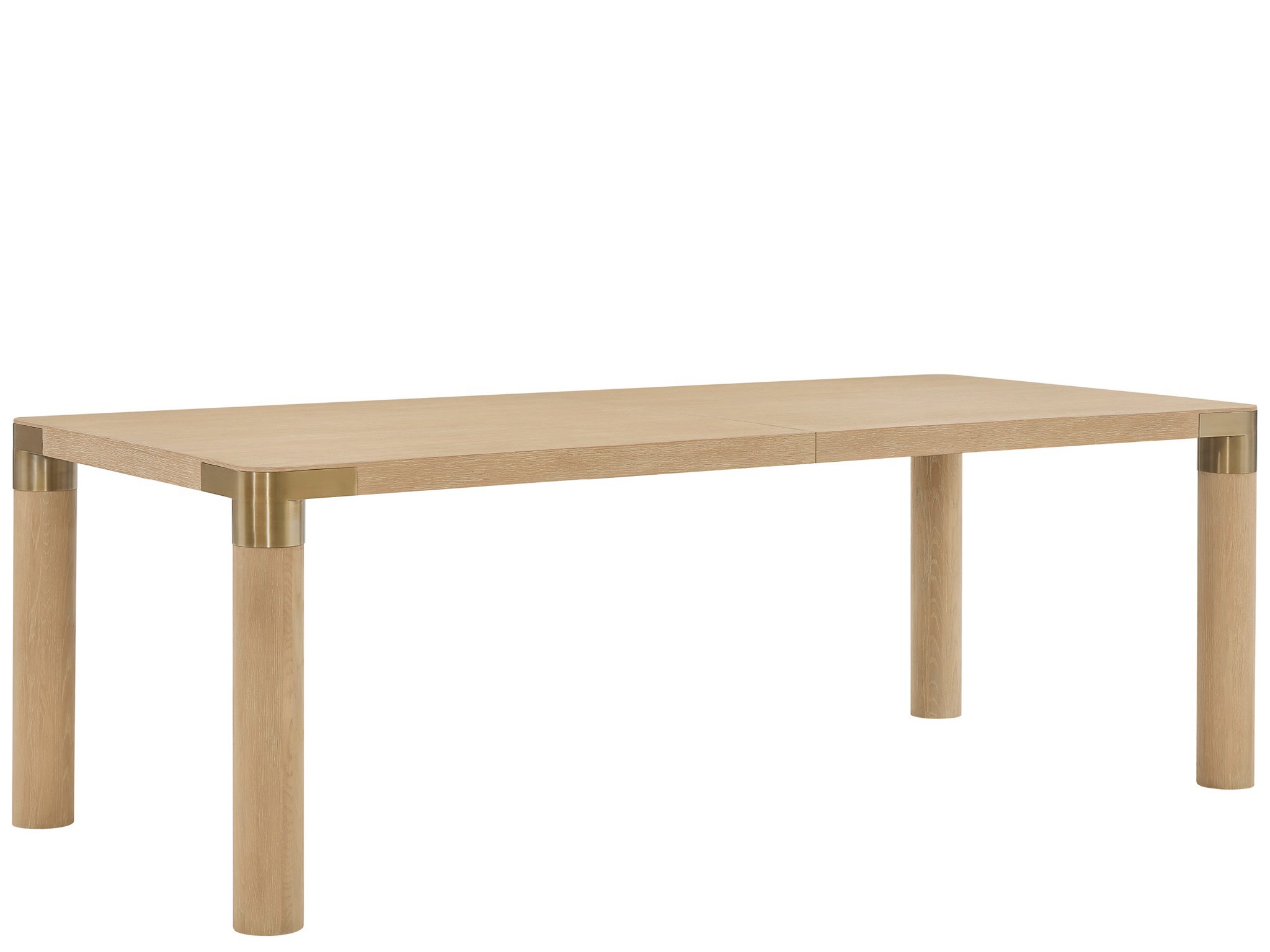 Dusty Bronze Dining Table - Silo with a white background