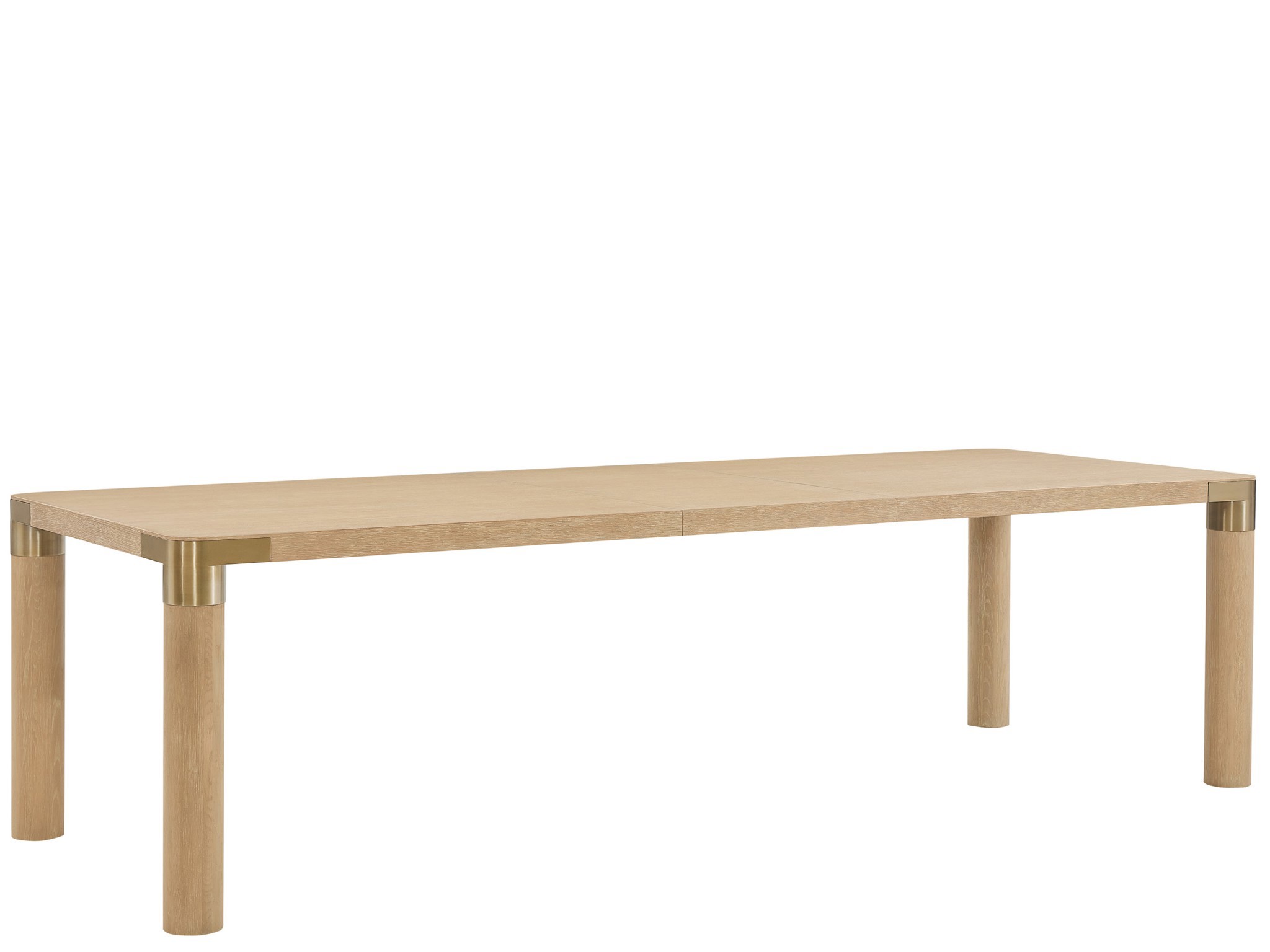 Dusty Bronze Dining Table - Silo with a white background