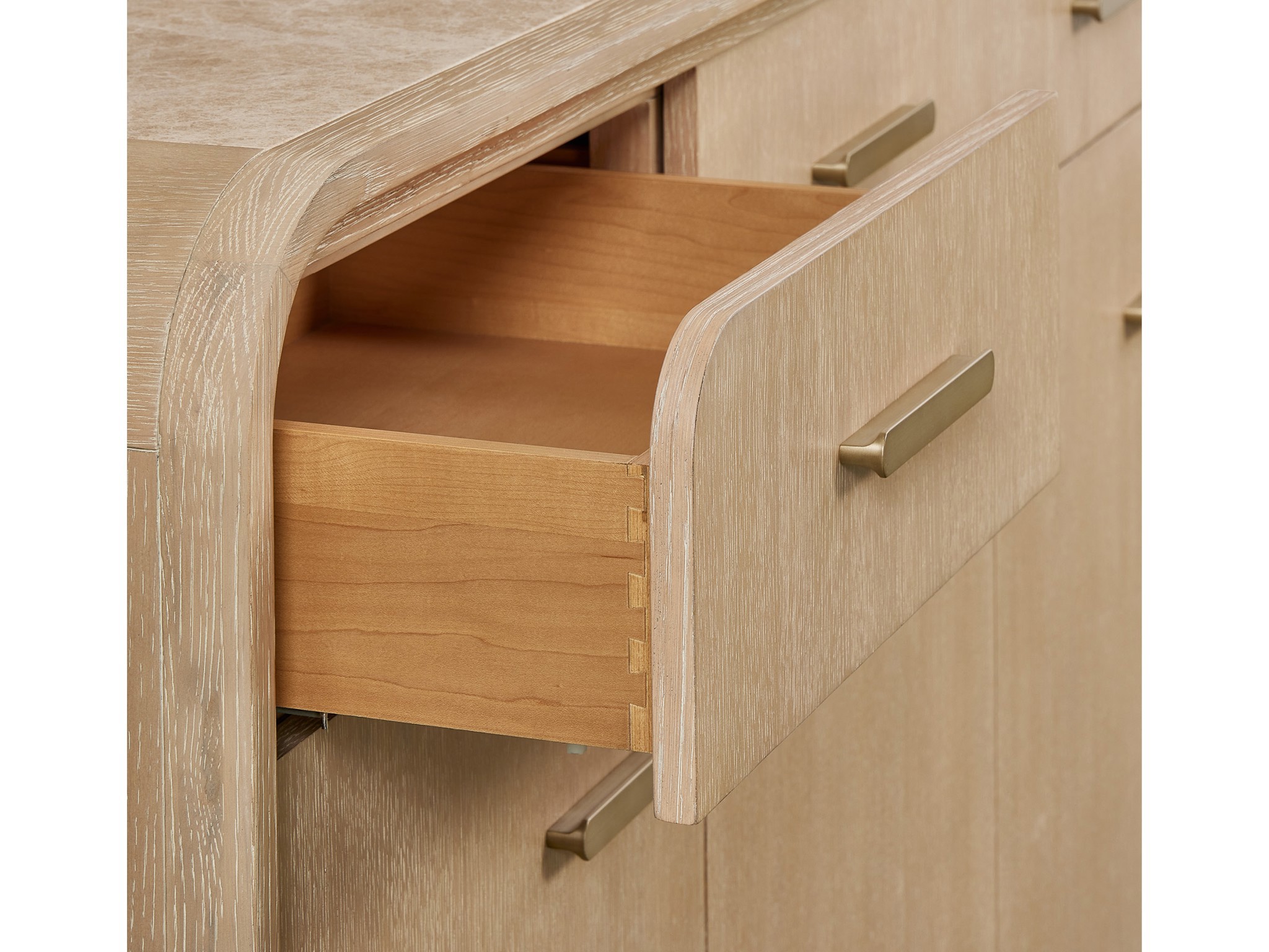 Light Emperador Credenza - Silo with a white background
