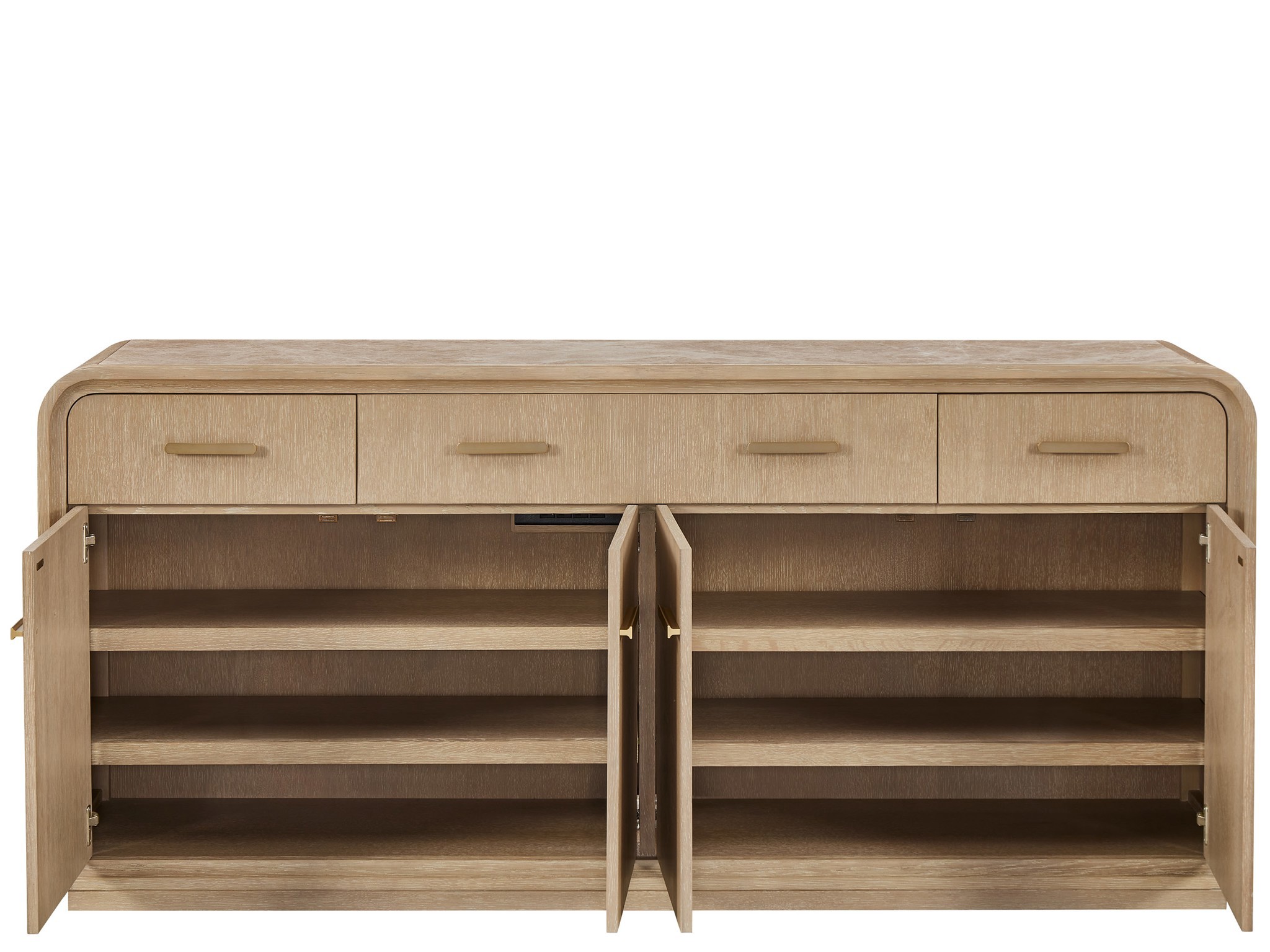 Light Emperador Credenza - Silo with a white background