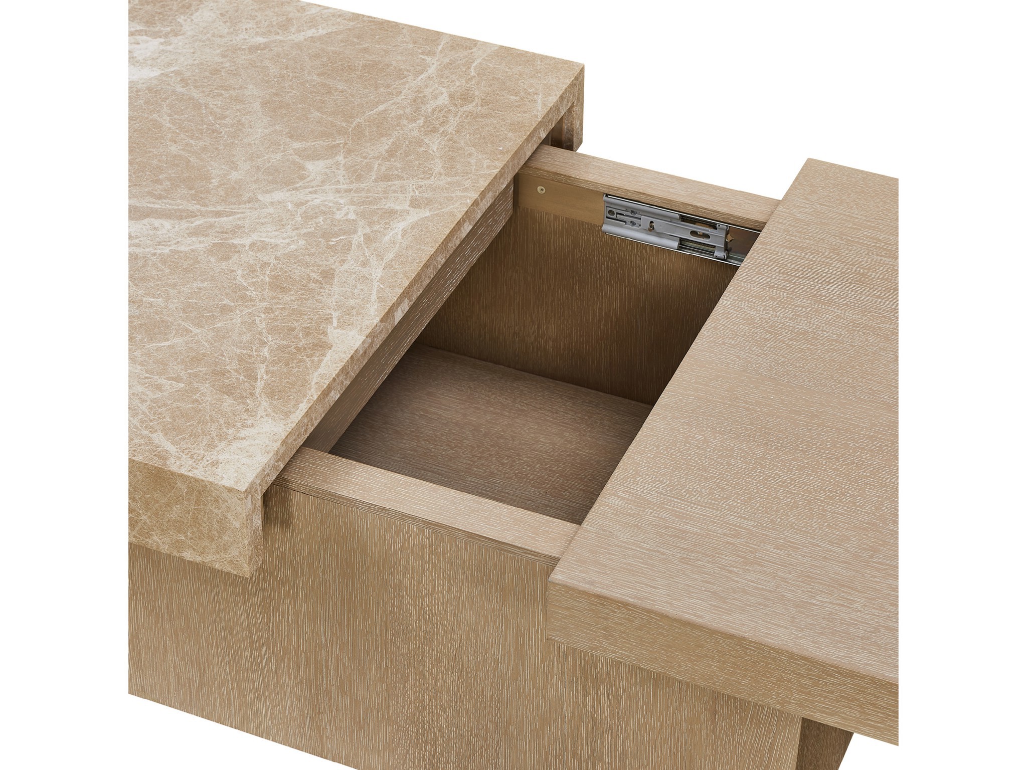 Light Emperador Cocktail Table - Silo with a white background