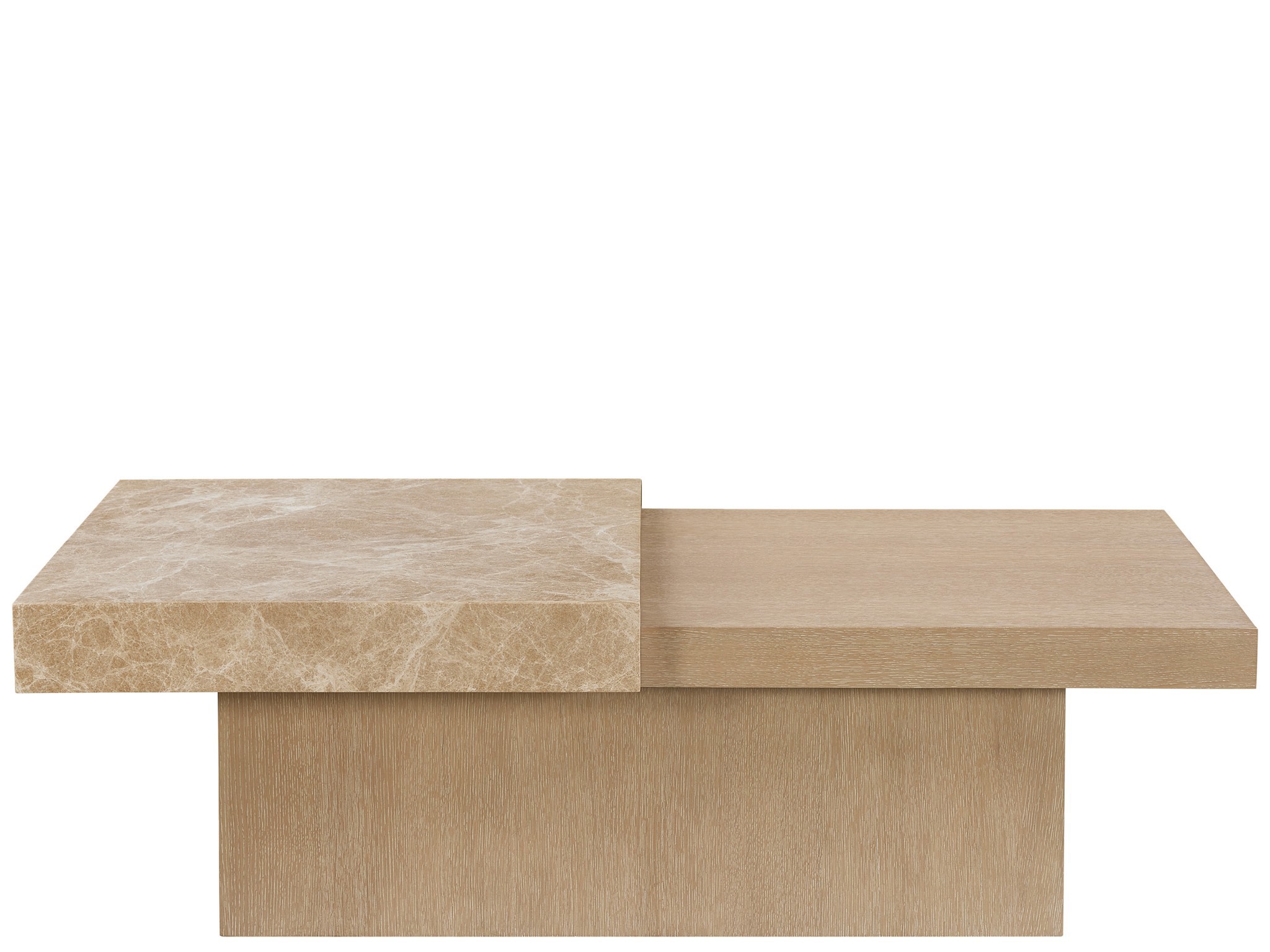 Light Emperador Cocktail Table - Silo with a white background