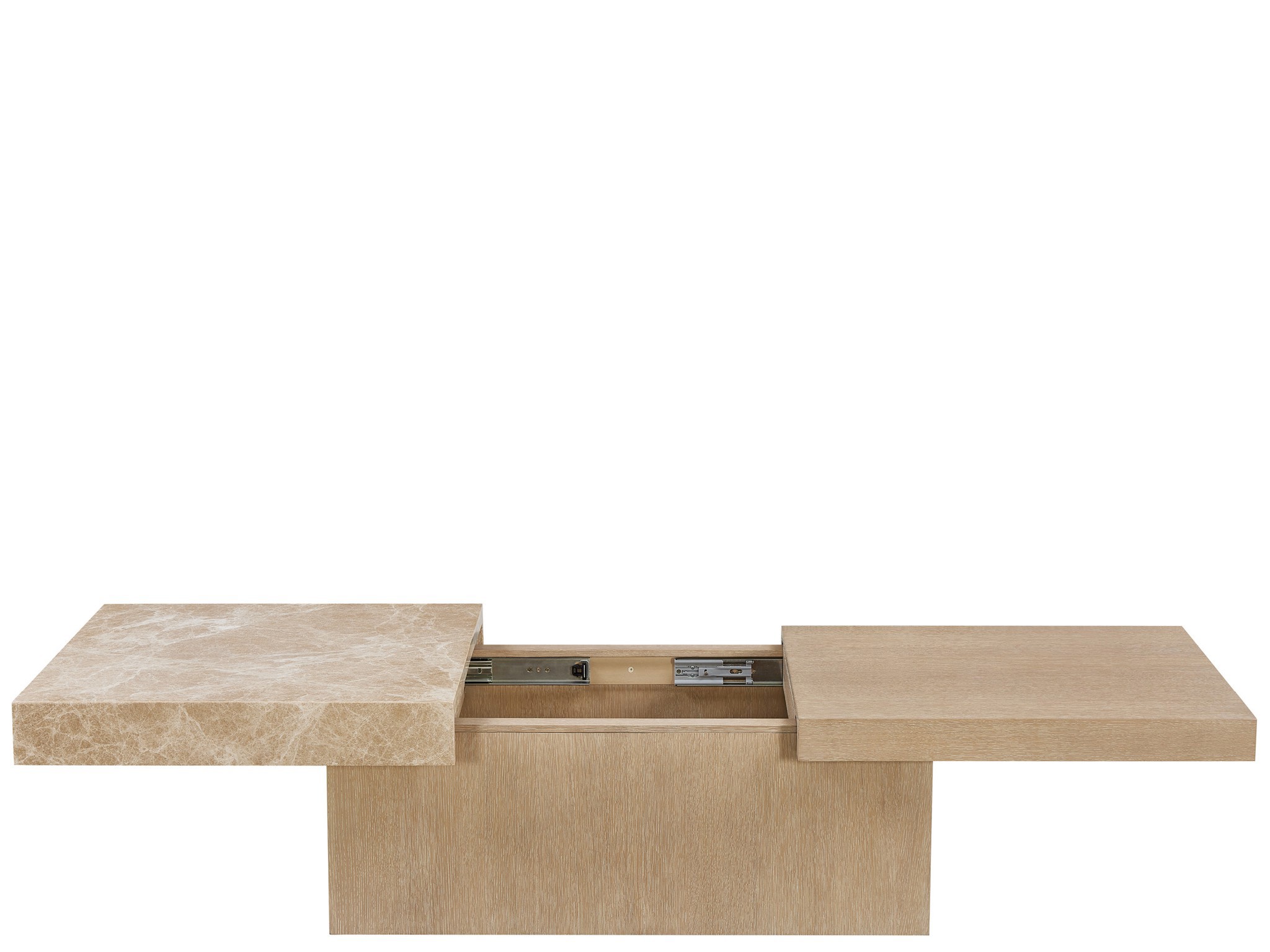Light Emperador Cocktail Table - Silo with a white background