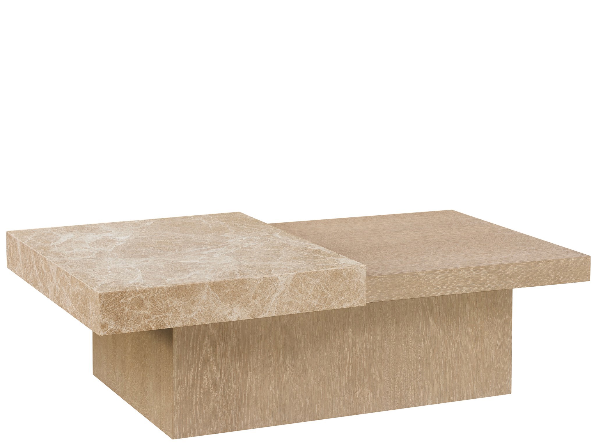 Light Emperador Cocktail Table - Silo with a white background