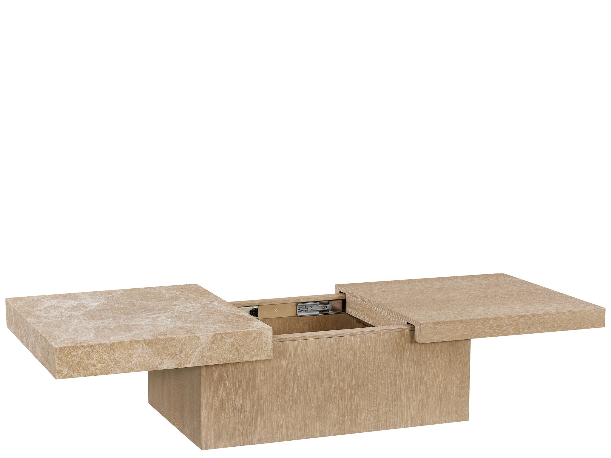 Light Emperador Cocktail Table - Silo with a white background